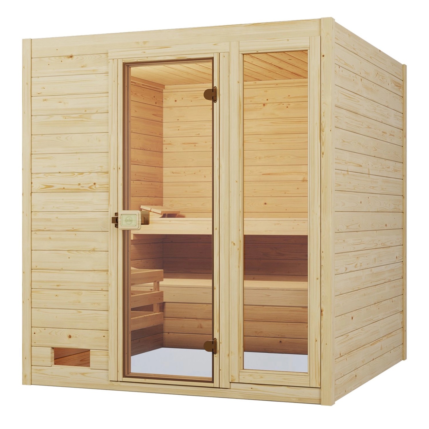 Weka Massivholzsauna Valida 3 o. Ofen Glastür/Fenster günstig online kaufen