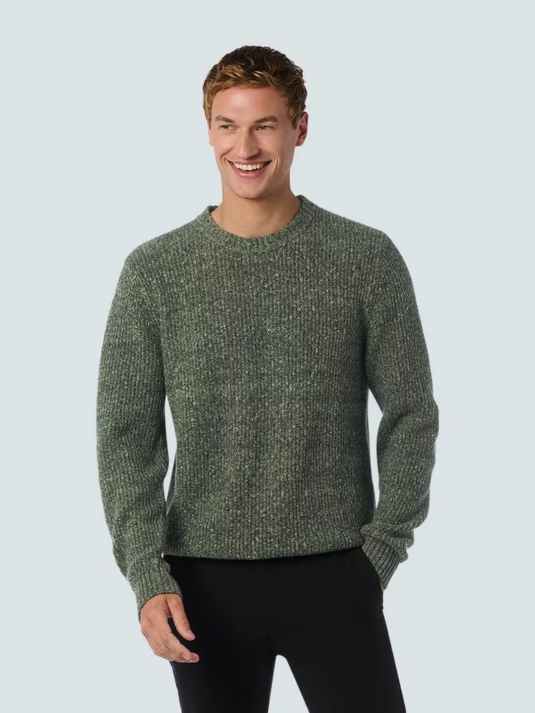 NO EXCESS Strickpullover in melierter Optik günstig online kaufen