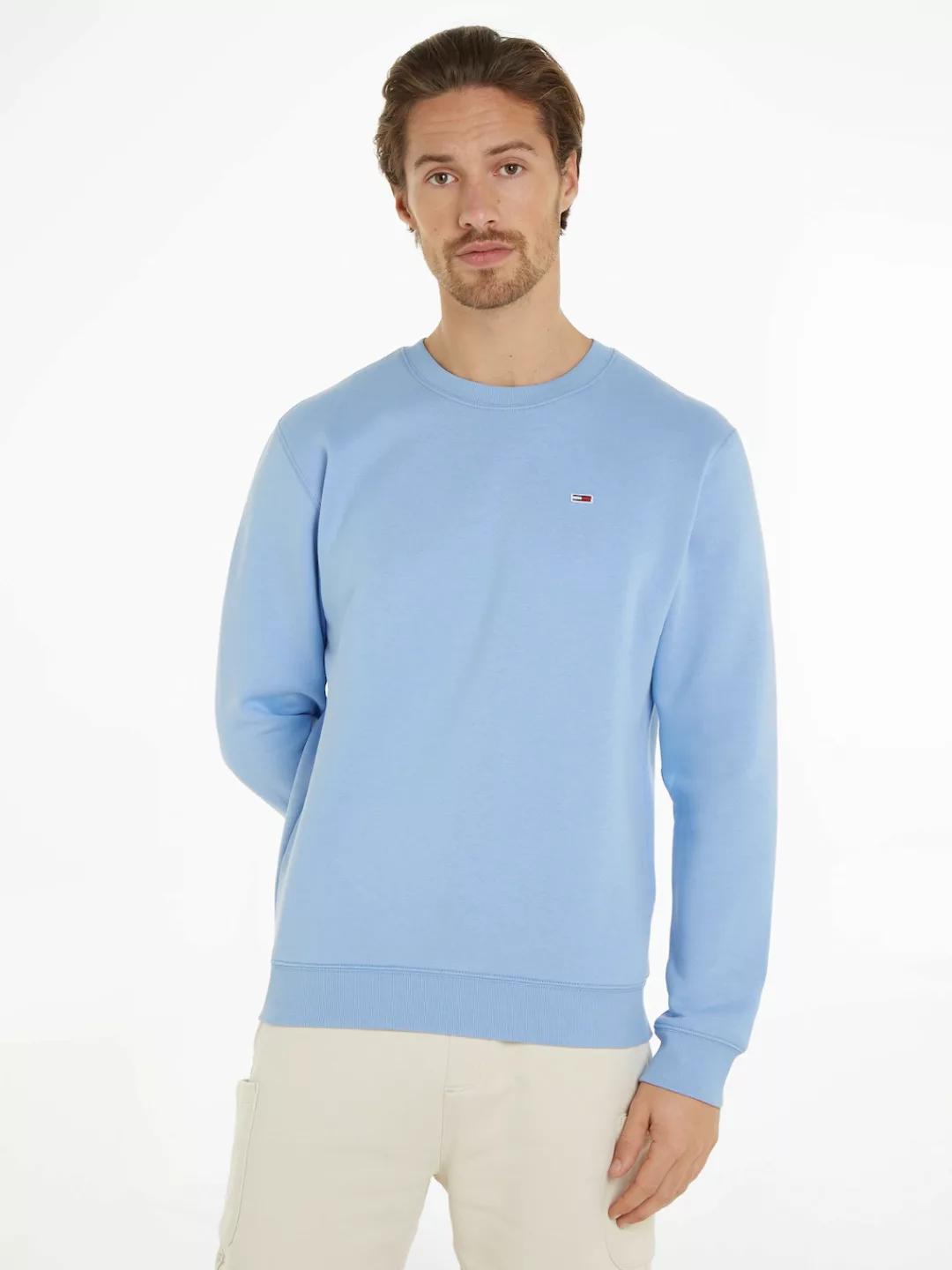 Tommy Jeans Sweatshirt "TJM REGULAR FLEECE C NECK", mit Markenlogo auf der günstig online kaufen