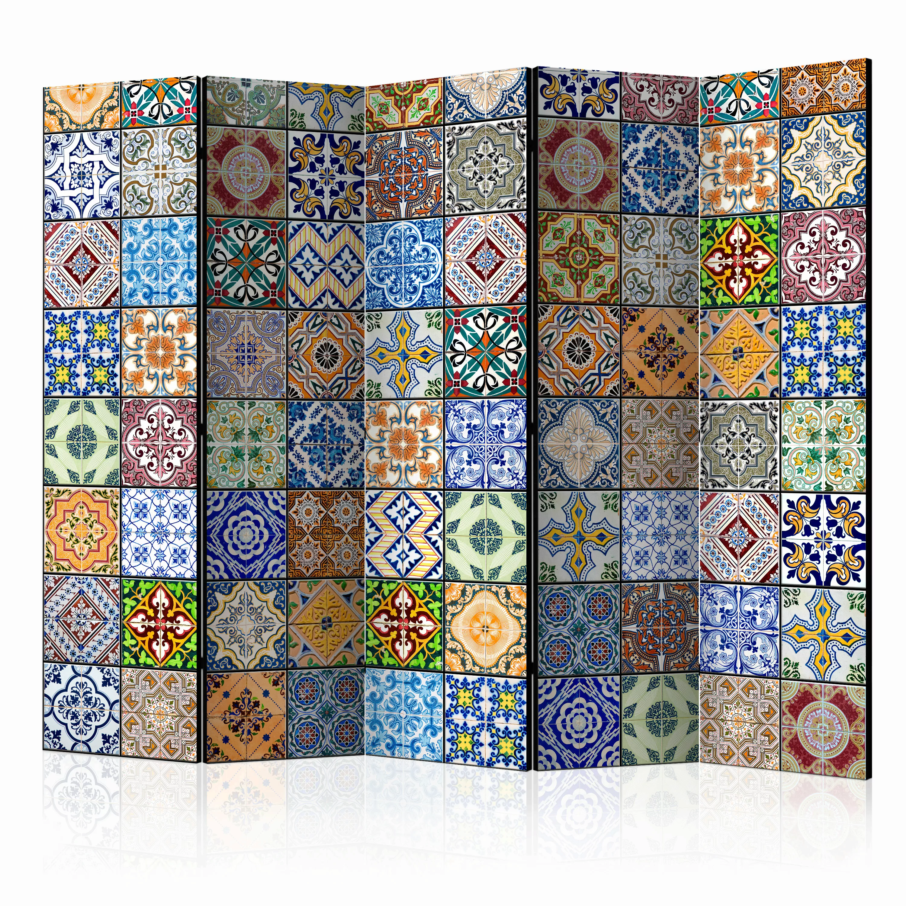 5-teiliges Paravent - Colorful Mosaic Ii [room Dividers] günstig online kaufen