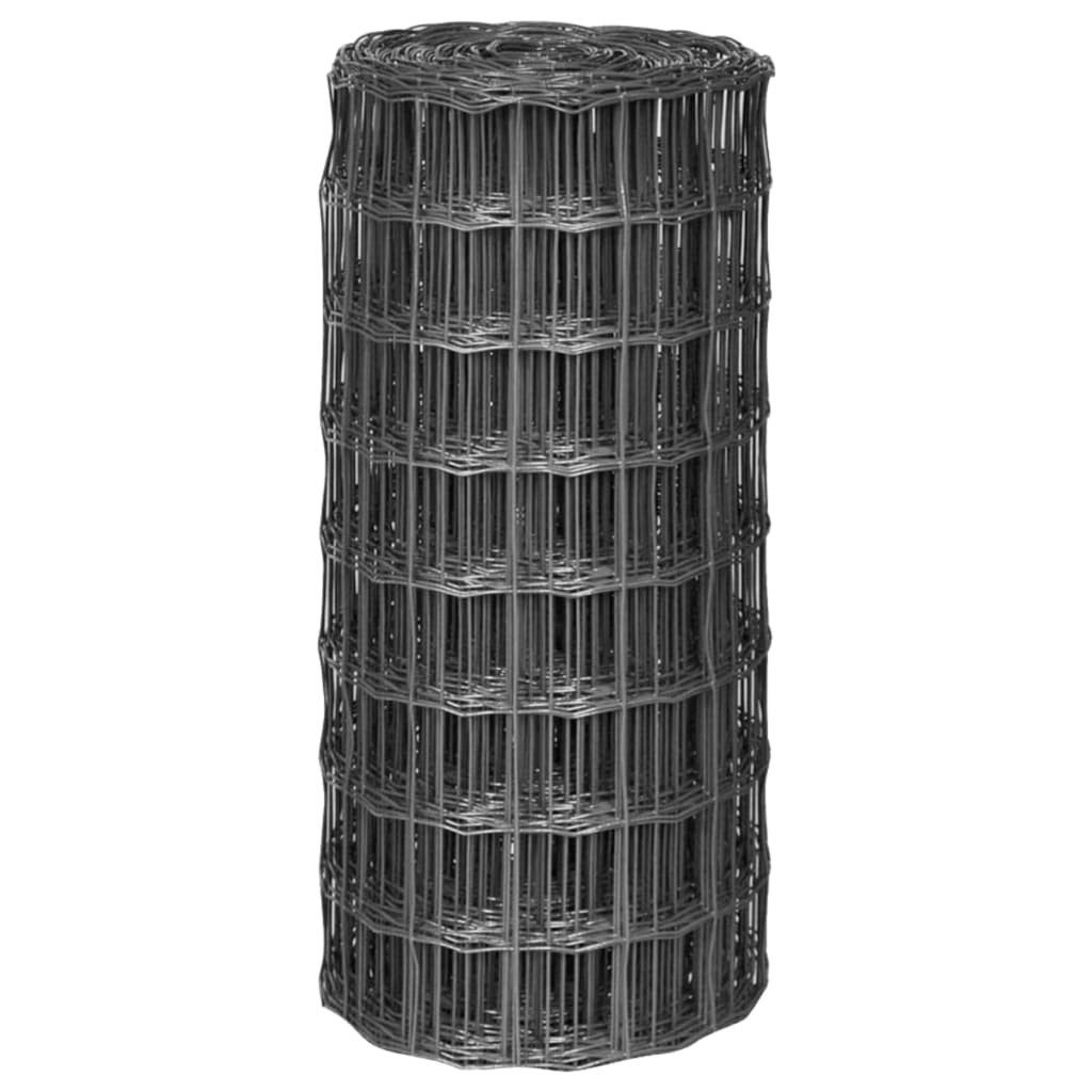 vidaXL Gartenzaun, Eurozaun Stahl 10 x günstig online kaufen