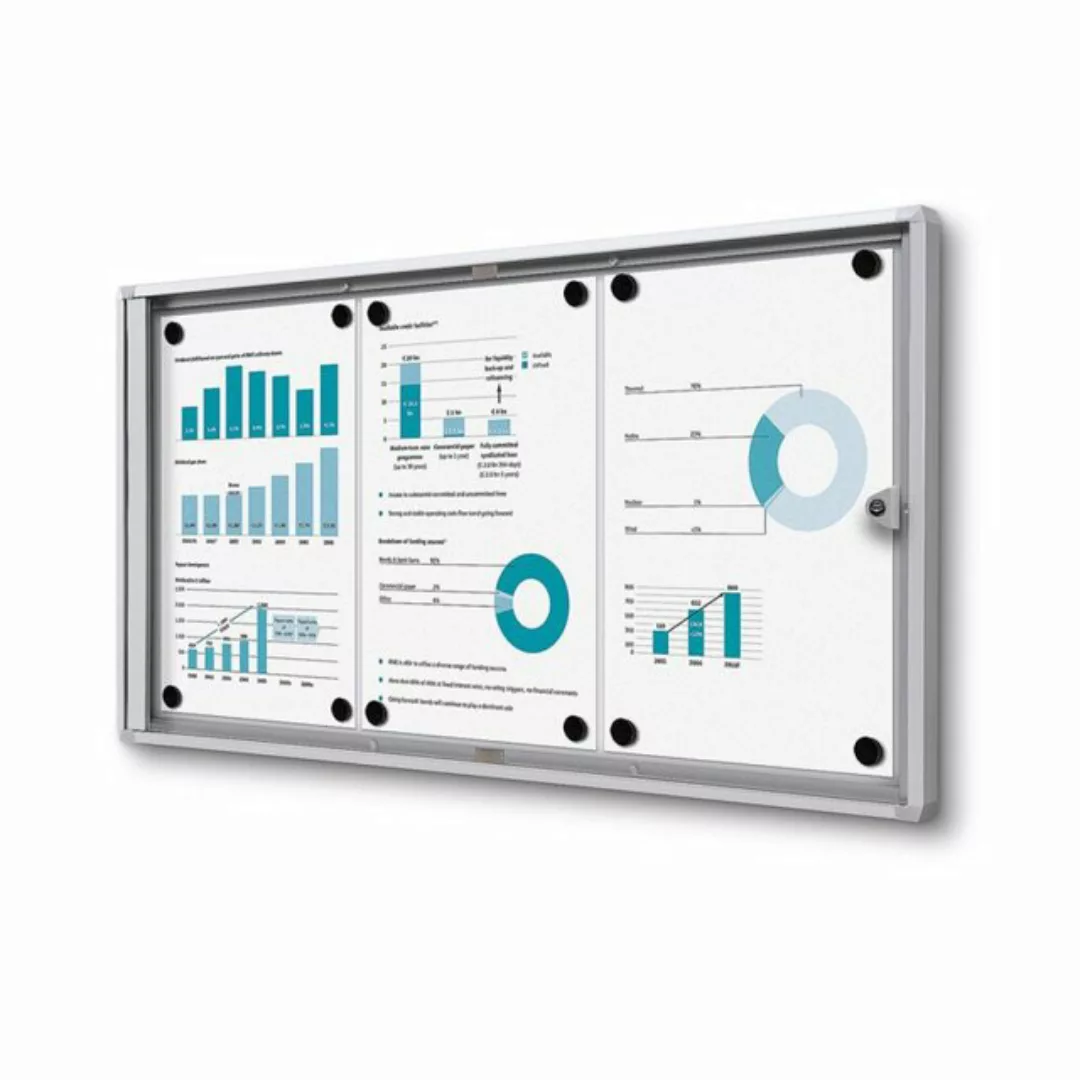 Showdown Displays Hängevitrine Economy SCXS - 3x DIN A4 - B1 geprüft - Alum günstig online kaufen