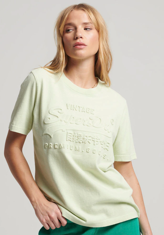 Superdry Rundhalsshirt "EMBOSSED VL T SHIRT" günstig online kaufen