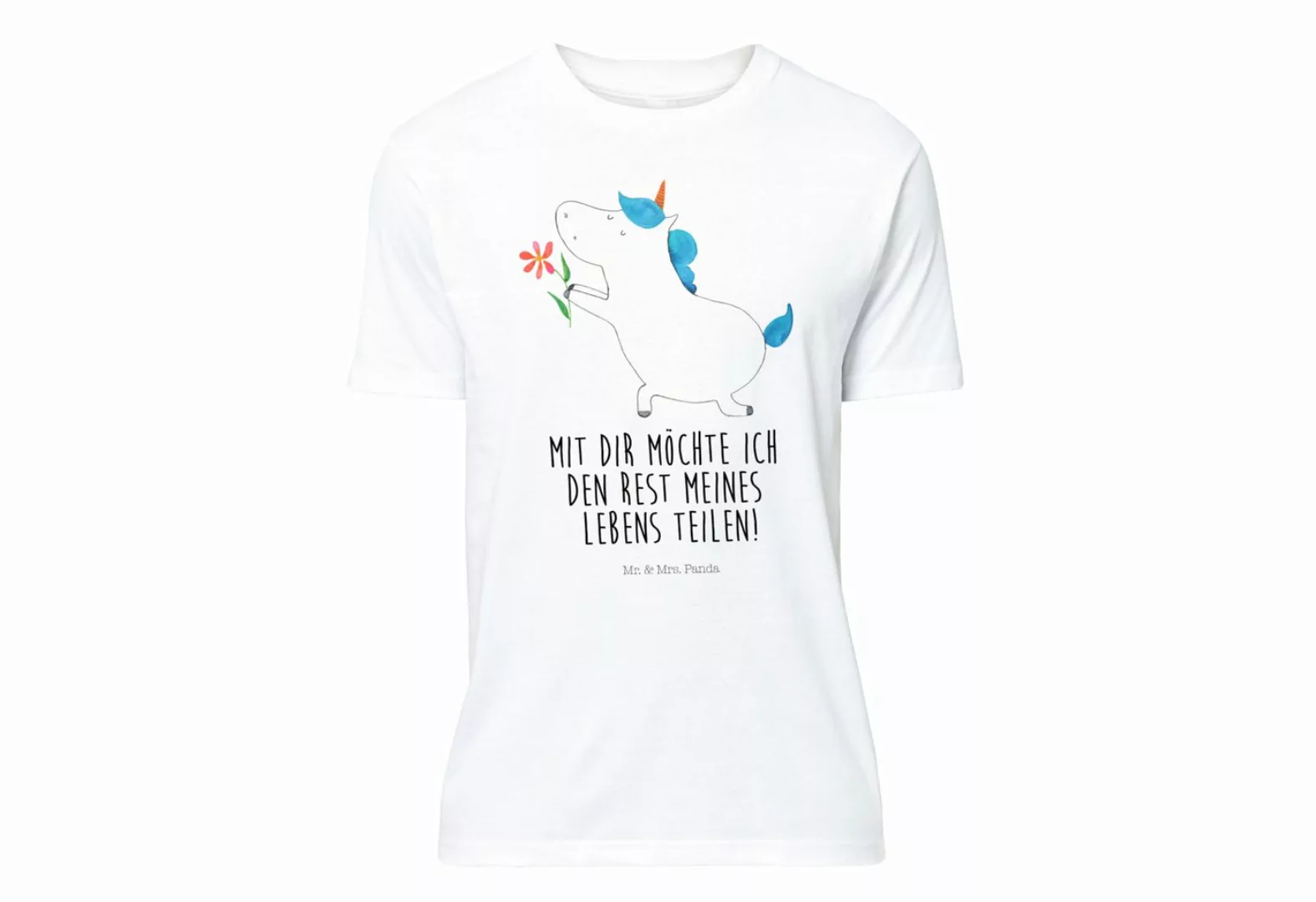 T-Shirt Einhorn Blume - Weiß - Shirt, T-Shirt (1-tlg) günstig online kaufen
