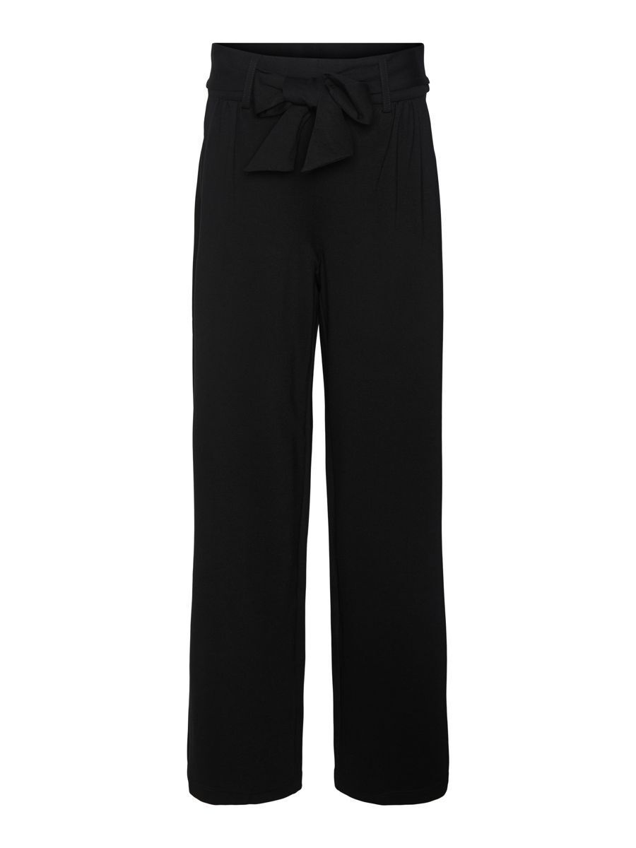 VERO MODA Mit Breitem Bindegürtel Verzierte Hose Damen Schwarz günstig online kaufen