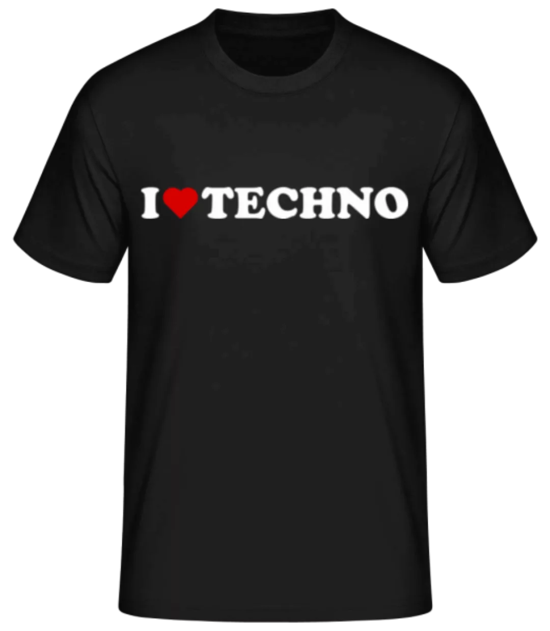 I Love Techno · Männer Basic T-Shirt günstig online kaufen