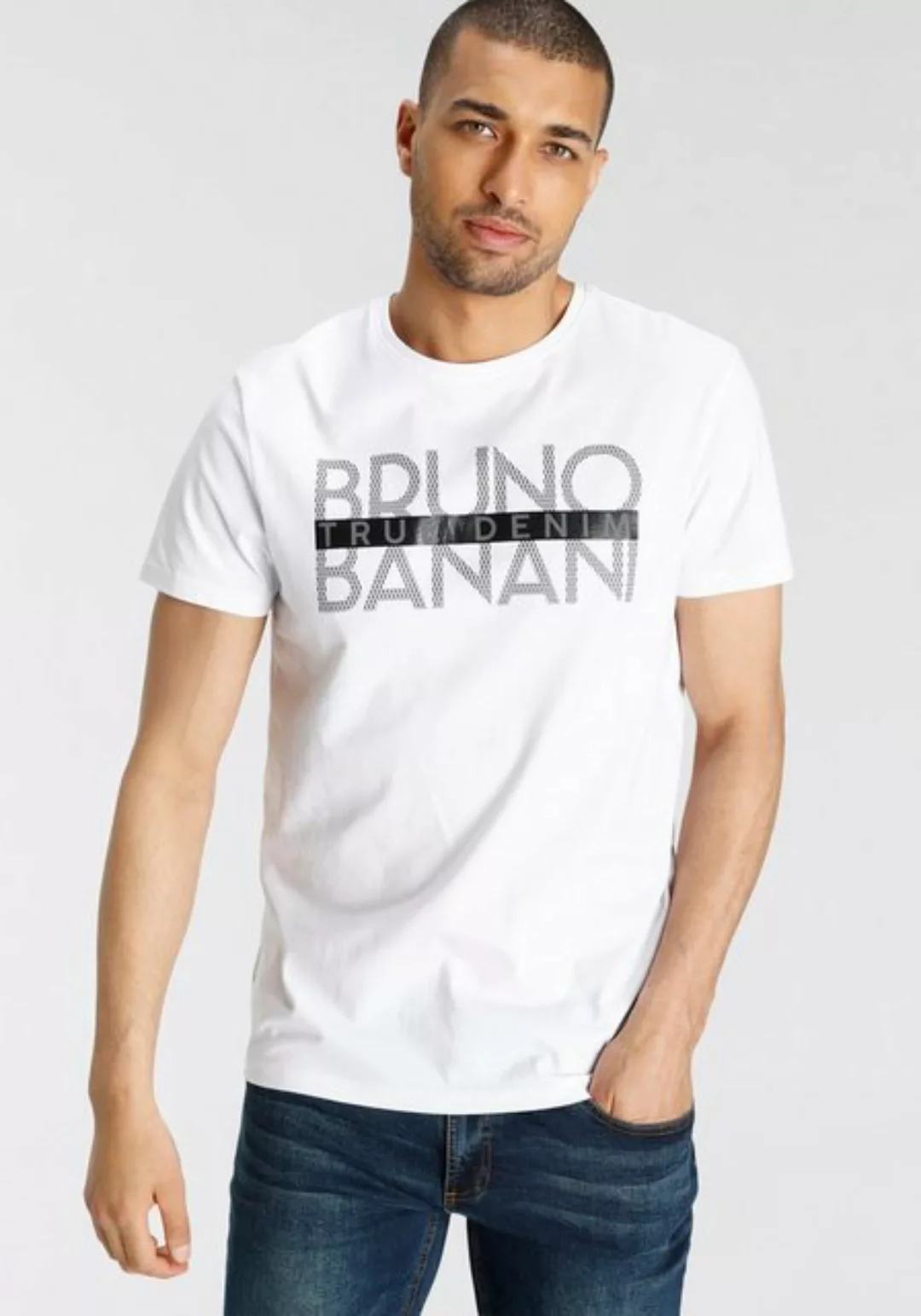 Bruno Banani T-Shirt, kurzärmelig, schmal geschnitten, bedruckt, aus Baumwo günstig online kaufen