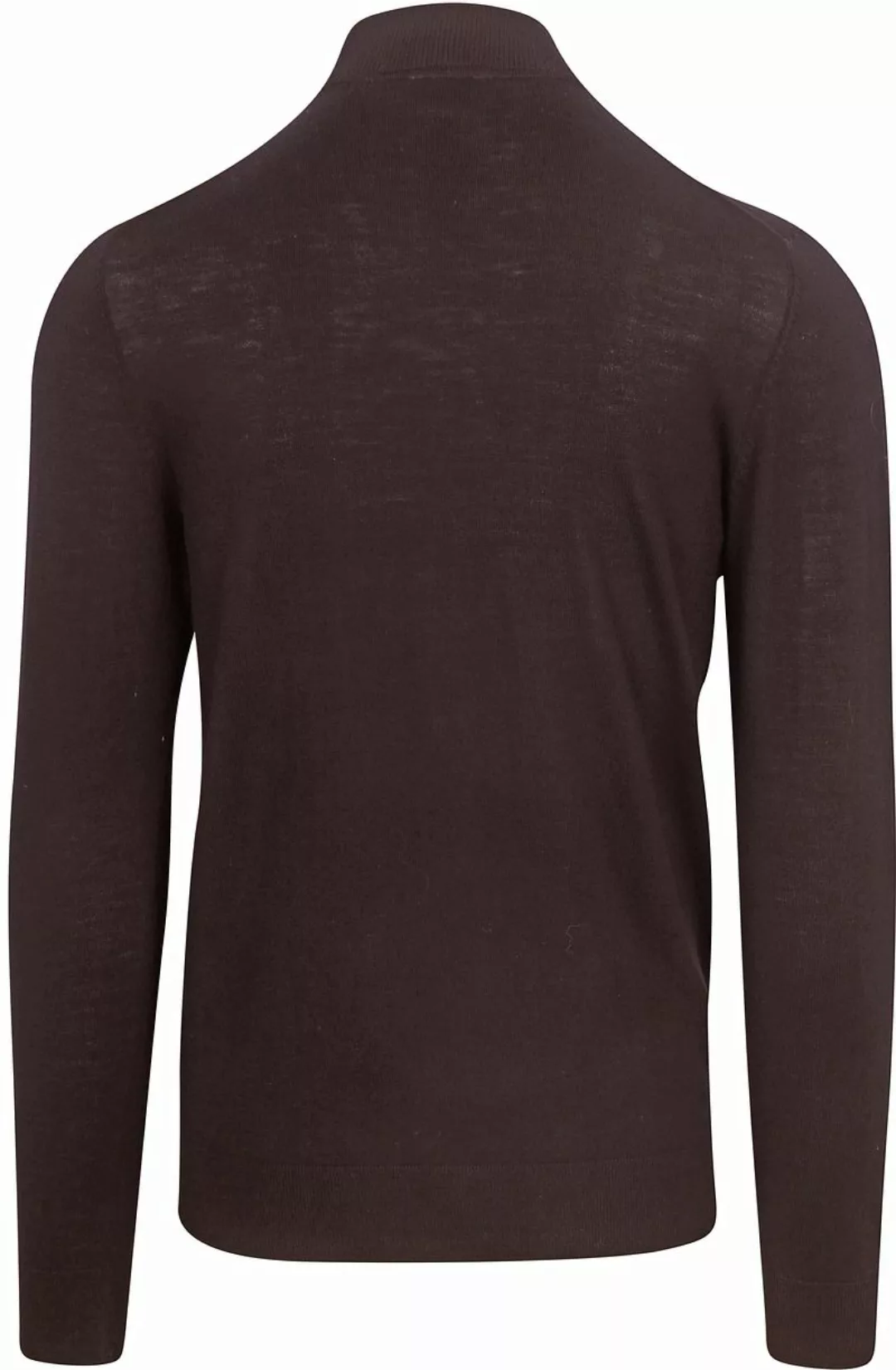 Profuomo Turtleneck Merino Pullover Dunkelbraun - Größe L günstig online kaufen