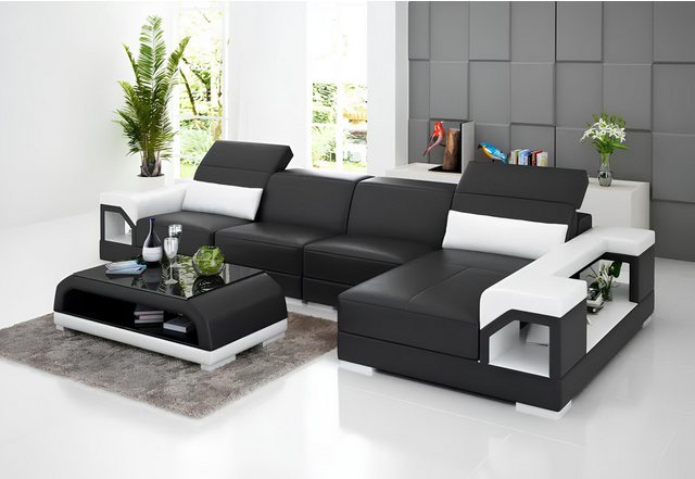 Xlmoebel Ecksofa Neues modernes Sofa in L-Form mit Polster und Couchtisch, günstig online kaufen