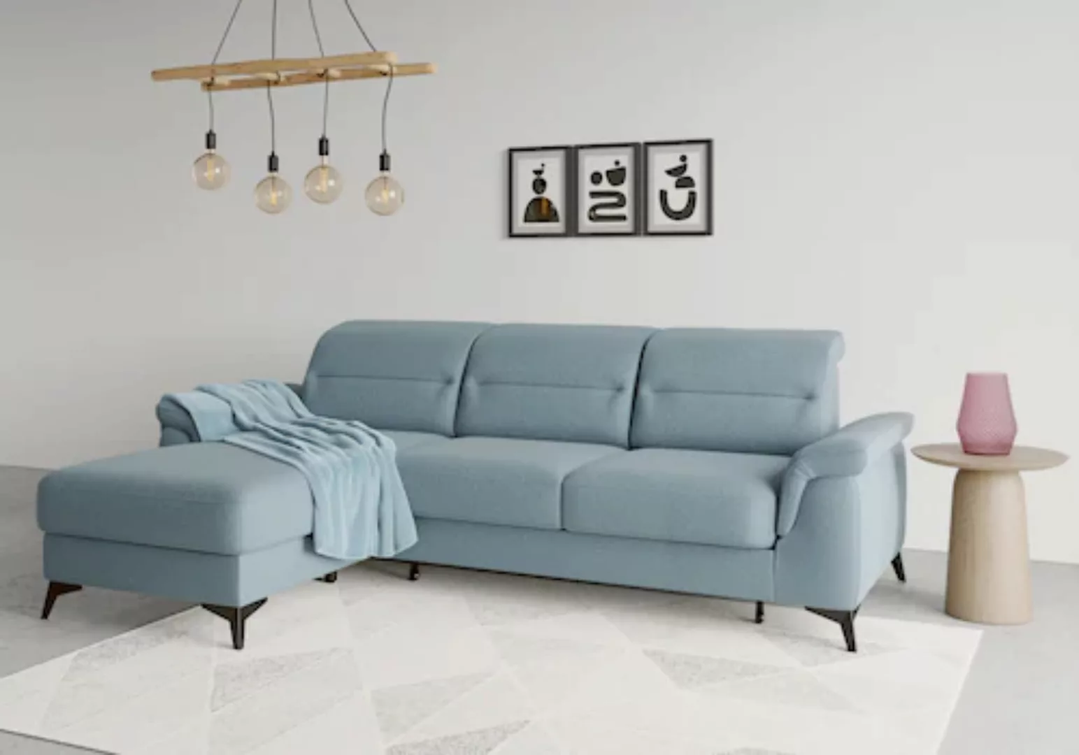 sit&more Ecksofa »Sinatra L-Form«, mit Recamiere, optional mit Kopfteilvers günstig online kaufen