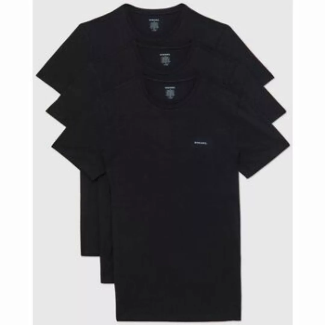 Diesel  T-Shirts & Poloshirts 00SPDG 0AALW C 3 PACK-900 BLACK günstig online kaufen