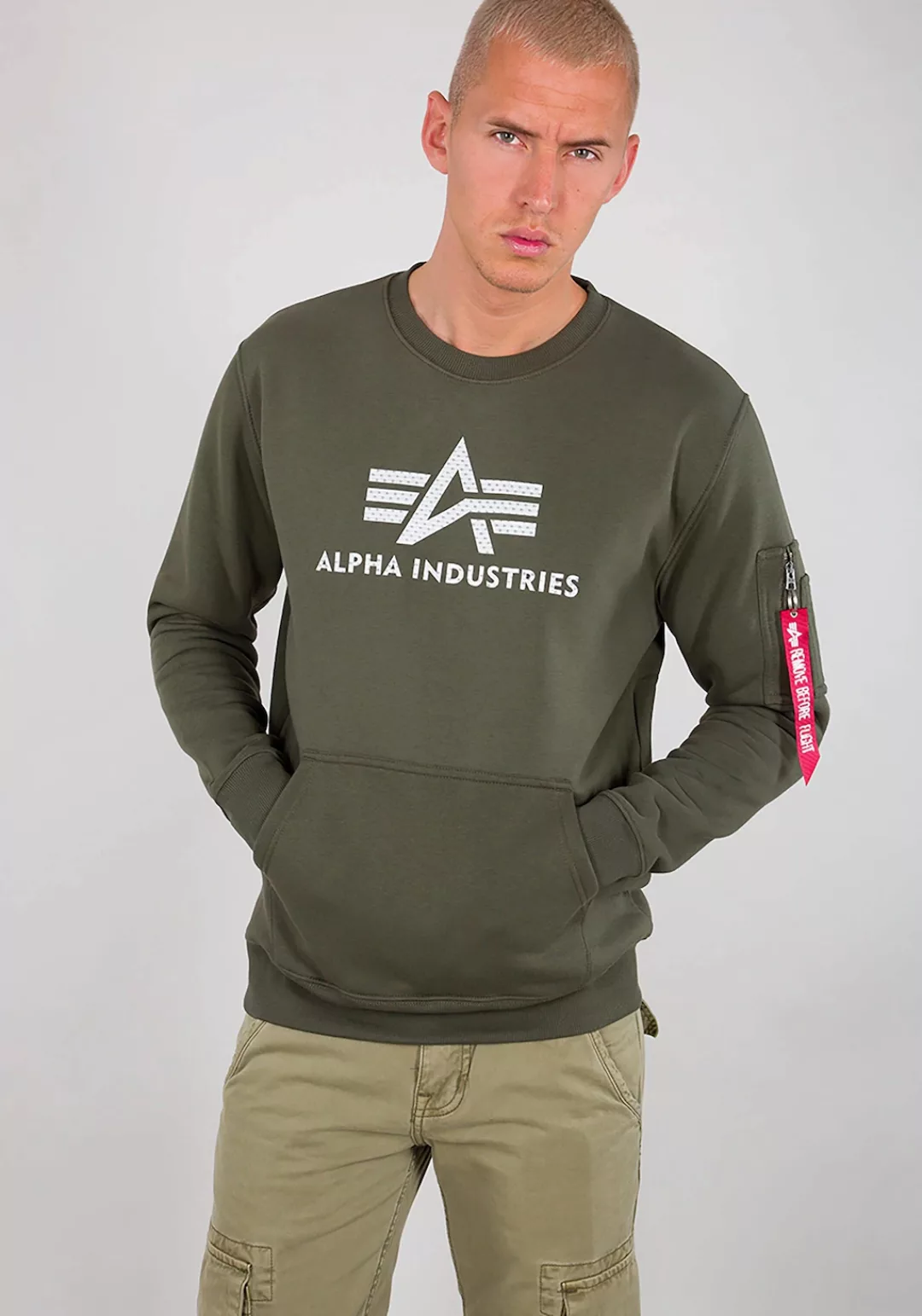 Alpha Industries Sweater "Alpha Industries Men - Sweatshirts 3D Logo Sweate günstig online kaufen