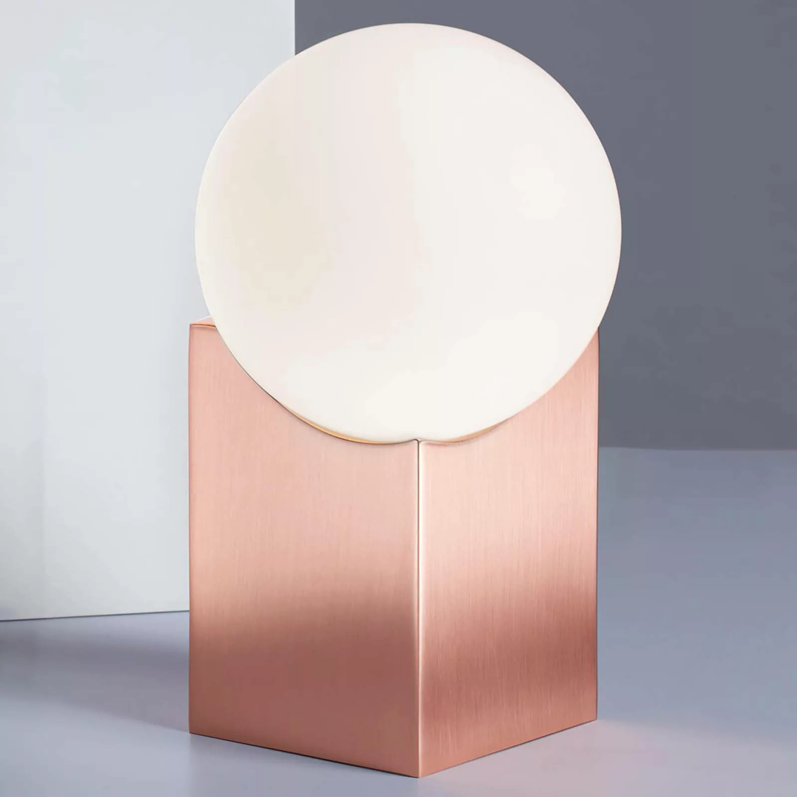Tischlampe Cub 17,5 cm kupfer günstig online kaufen