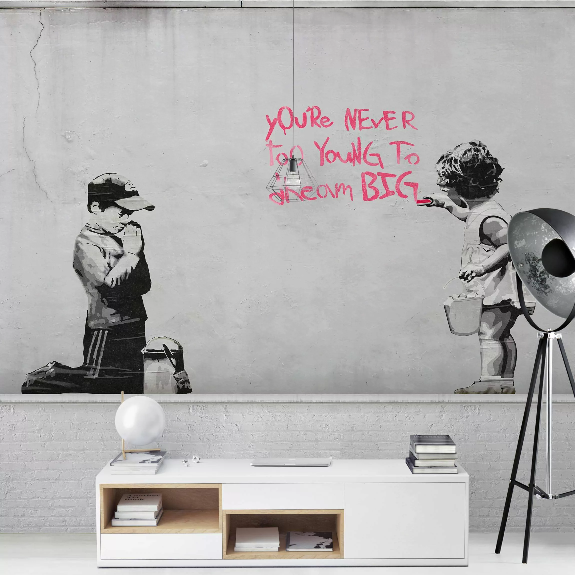 Fototapete Dream Big - Brandalised ft. Graffiti by Banksy günstig online kaufen
