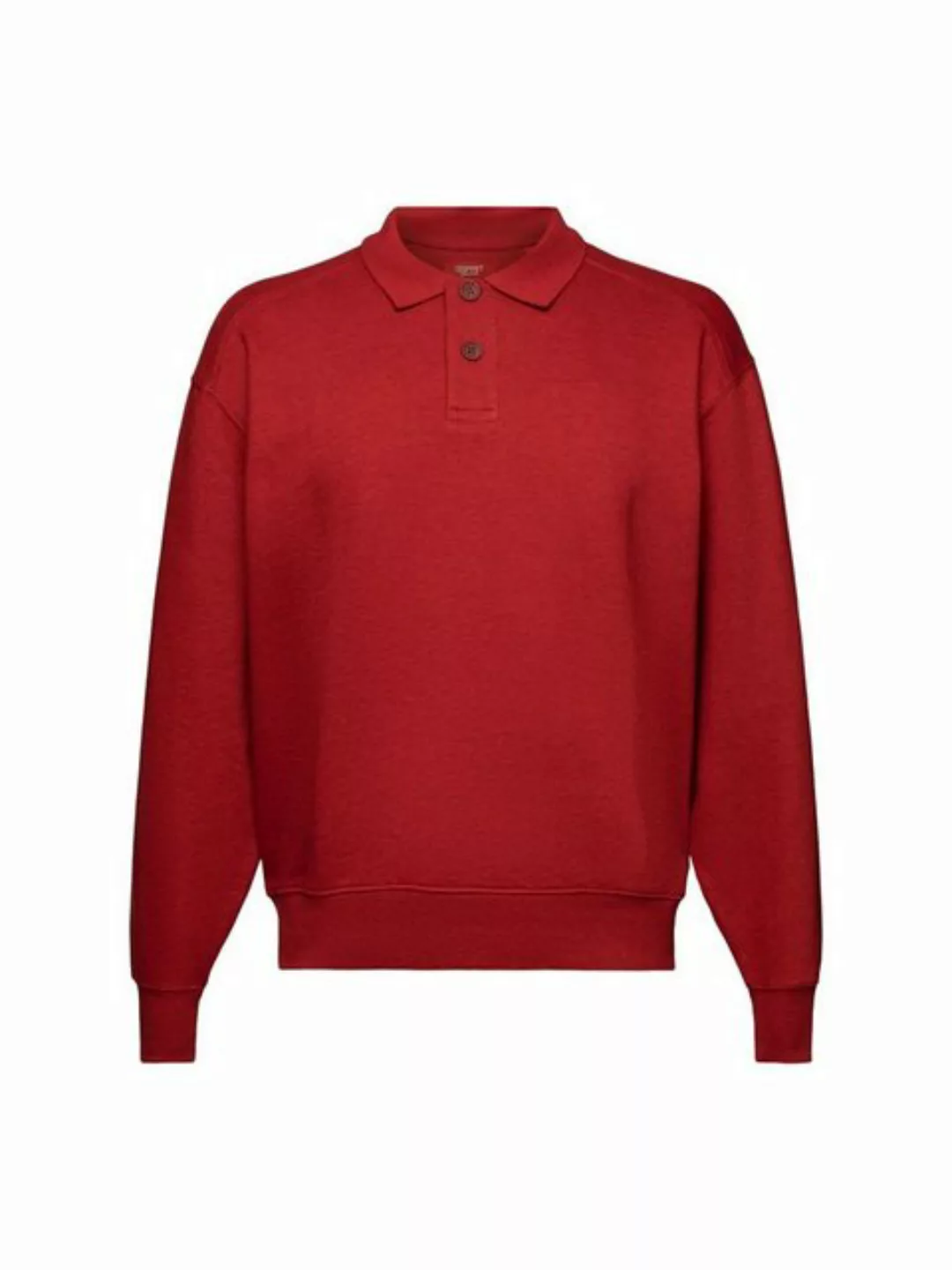 Esprit Sweatshirt Langärmliges Polo-Sweatshirt (1-tlg) günstig online kaufen