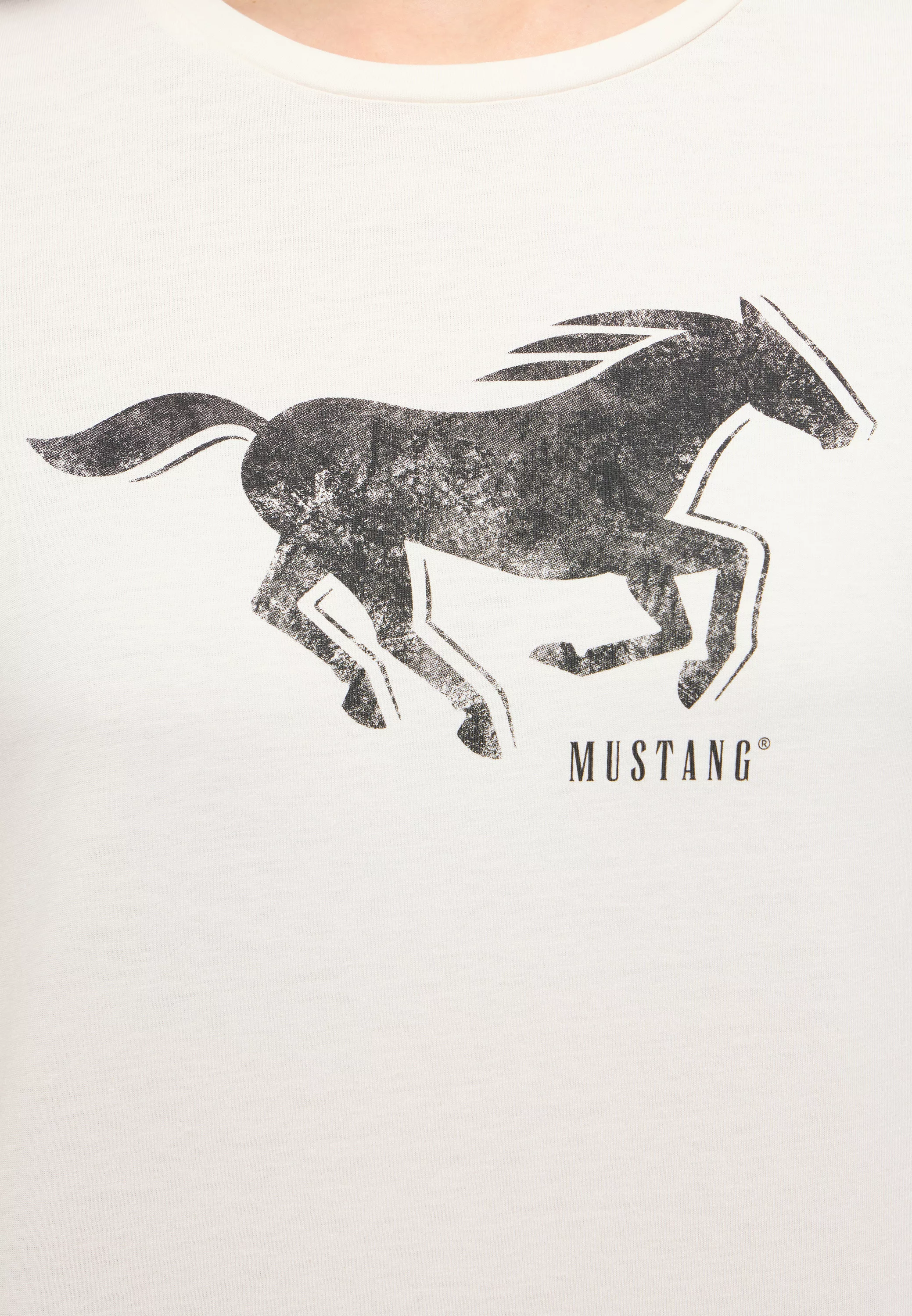 MUSTANG Kurzarmshirt "T-Shirt" günstig online kaufen