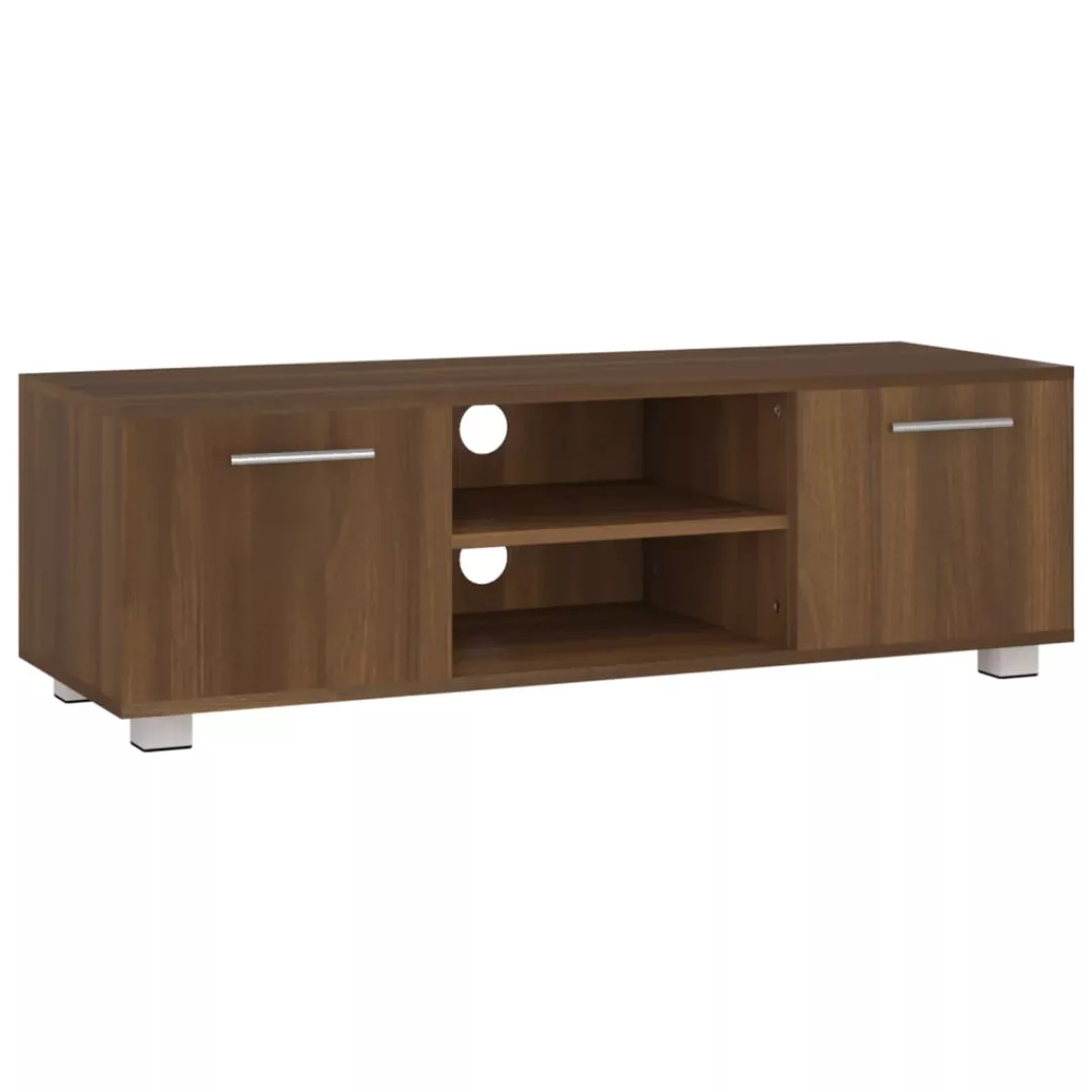 Vidaxl Tv-schrank Braun Eichen-optik 110x40x35 Cm Holzwerkstoff günstig online kaufen