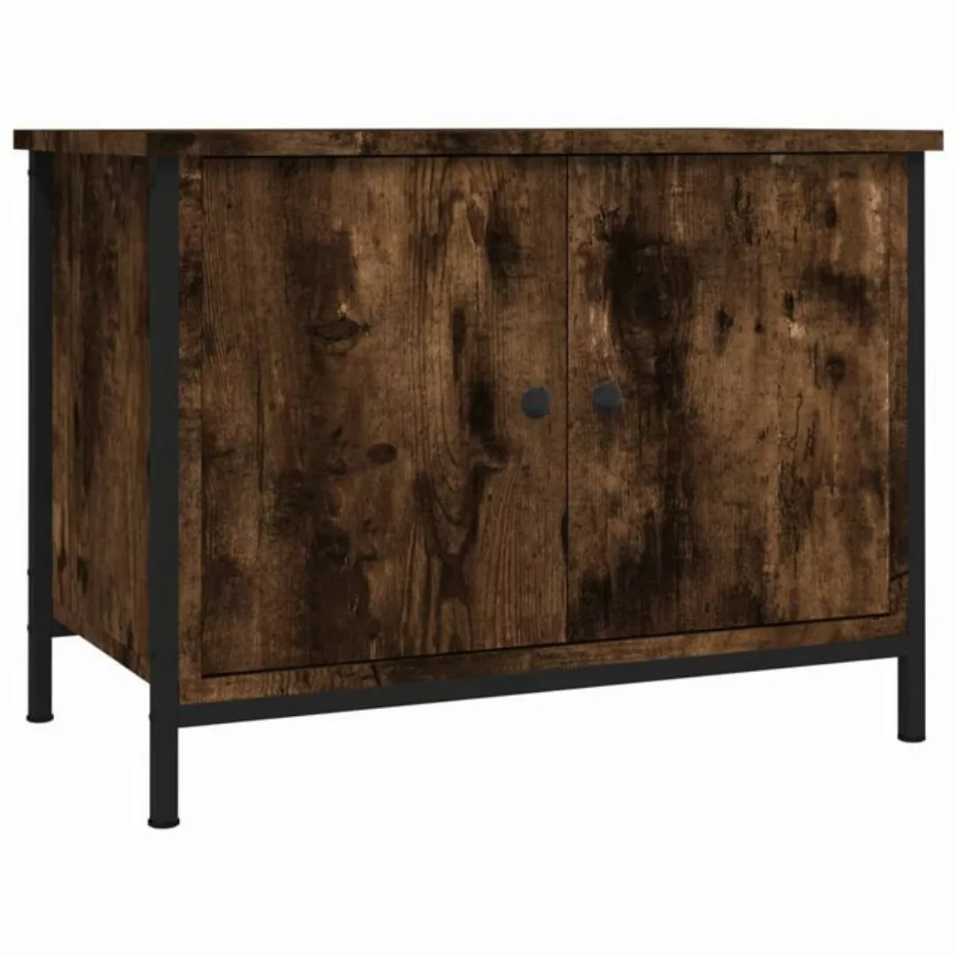 furnicato TV-Schrank mit Türen Räuchereiche 60x35x45 cm Holzwerkstoff günstig online kaufen