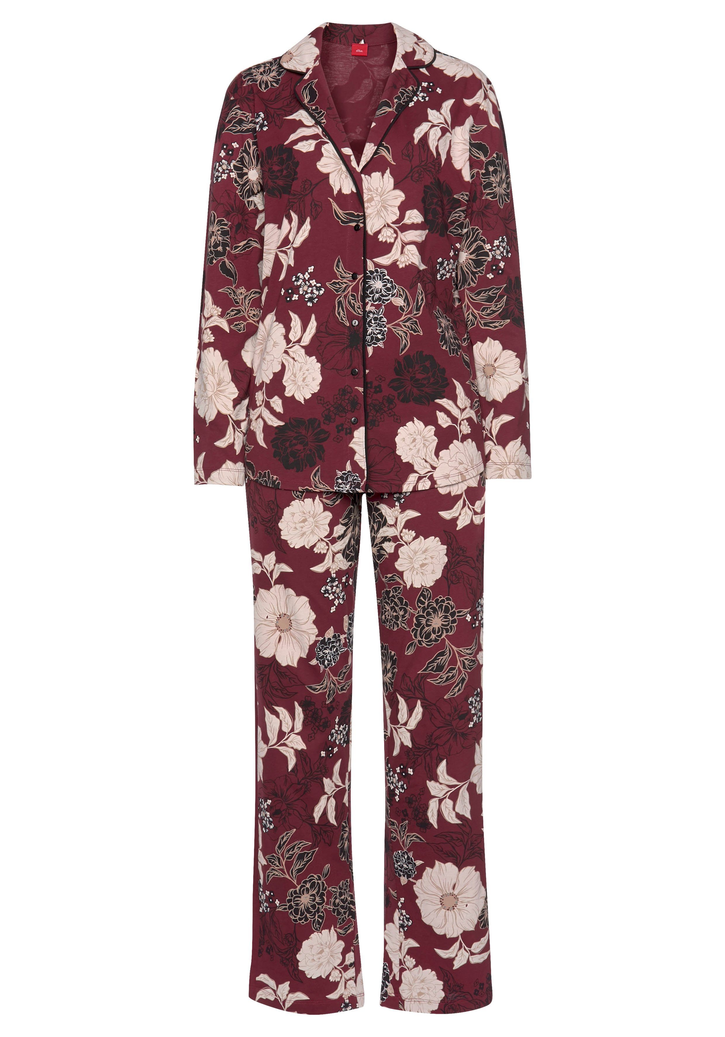 s.Oliver Pyjama (2 tlg) in klassischer günstig online kaufen