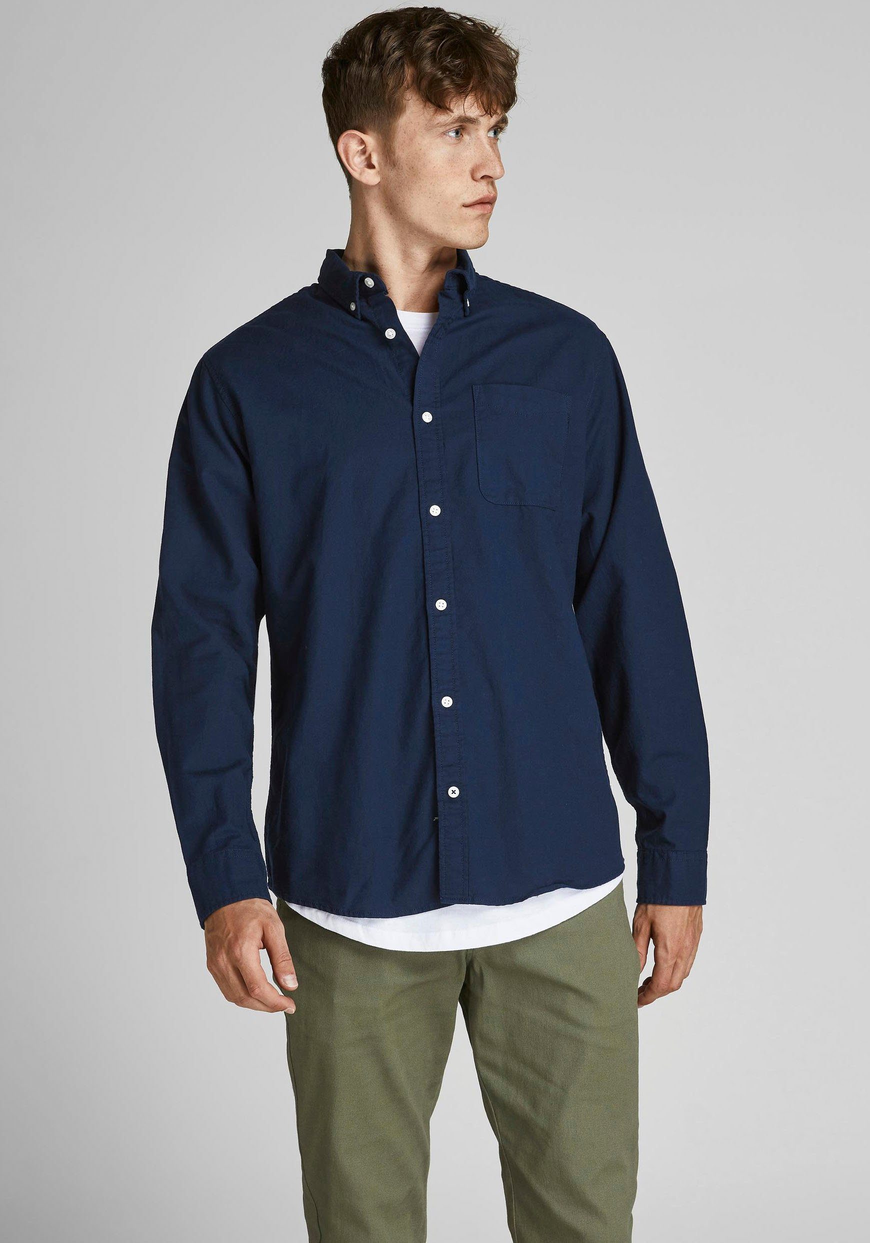 Jack & Jones Langarmhemd OXFORD SHIRT günstig online kaufen