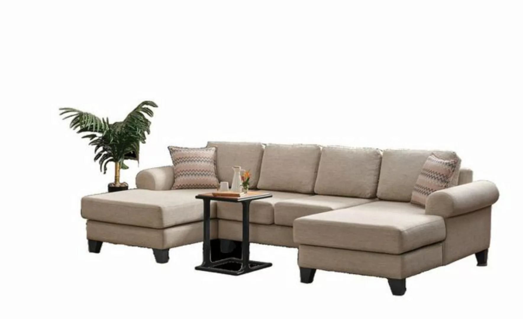 JVmoebel Ecksofa Wohnlandschaft Ecksofa U-Form Couch Sitz Polster Sofa Luxu günstig online kaufen