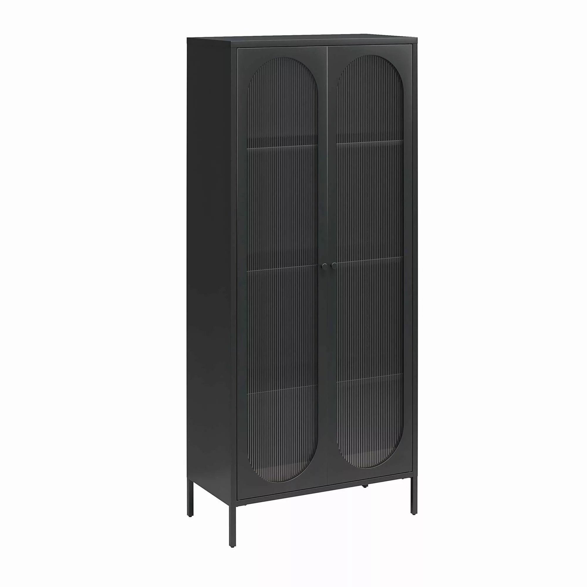 loft24 Vitrine Luna Standvitrine aus Metall günstig online kaufen