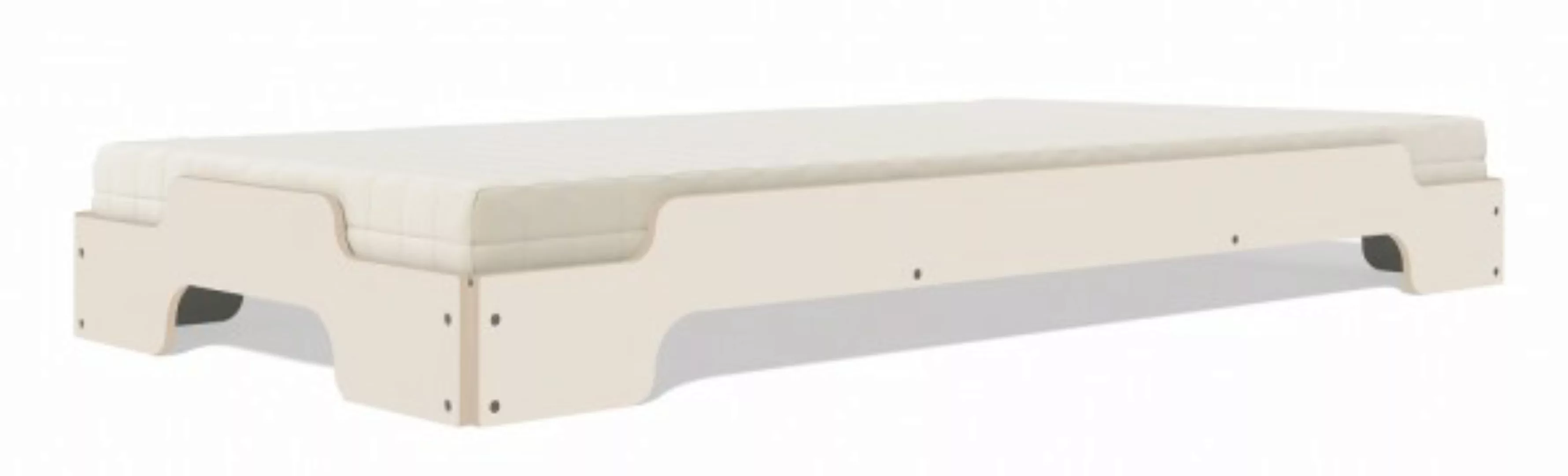 Stapelliege KLASSIK - Farbig offwhite RAL 070 90 05 100 x 200 cm günstig online kaufen