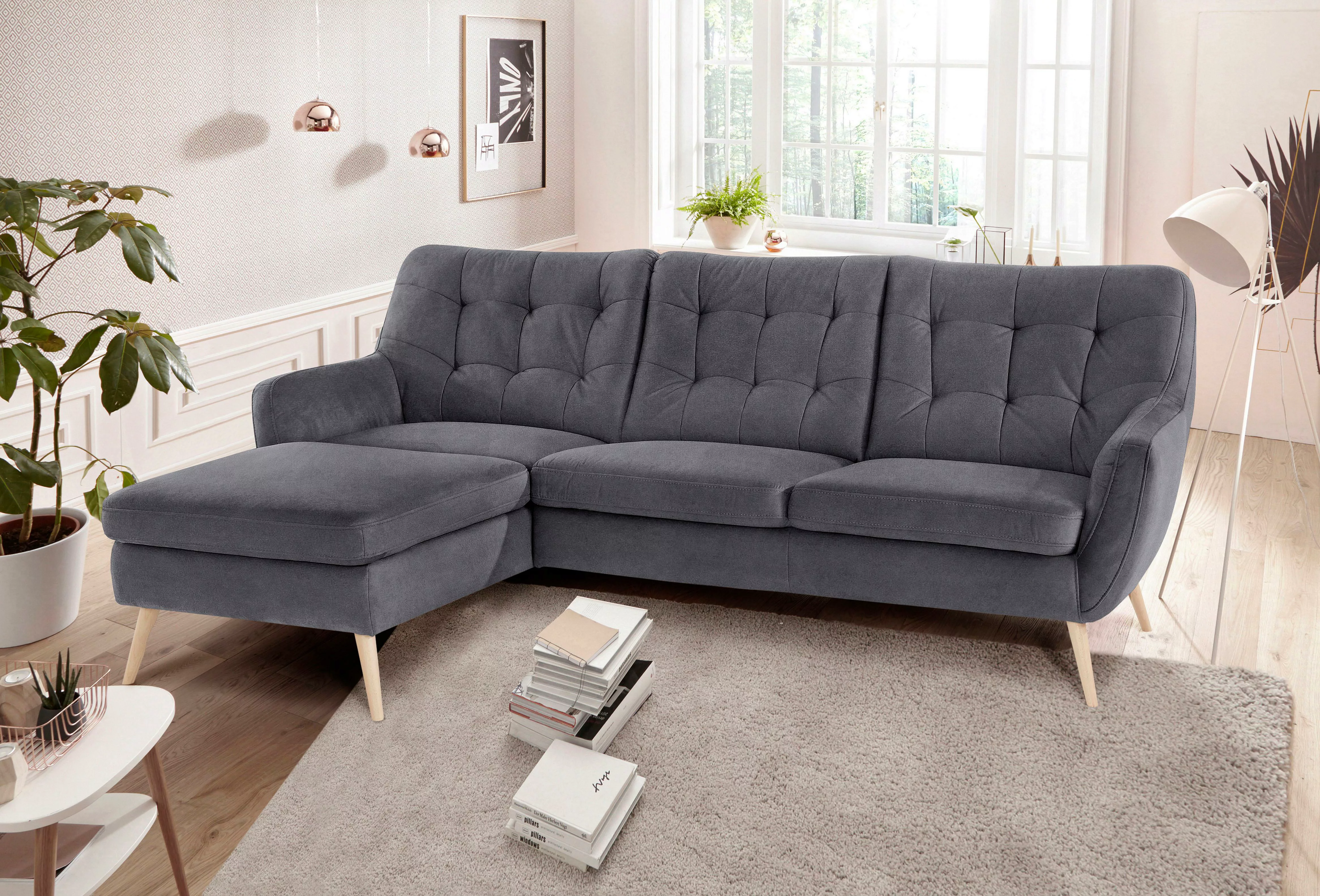 exxpo - sofa fashion Ecksofa Nappa, kompakt und komfortabel, bequem, zeitlo günstig online kaufen