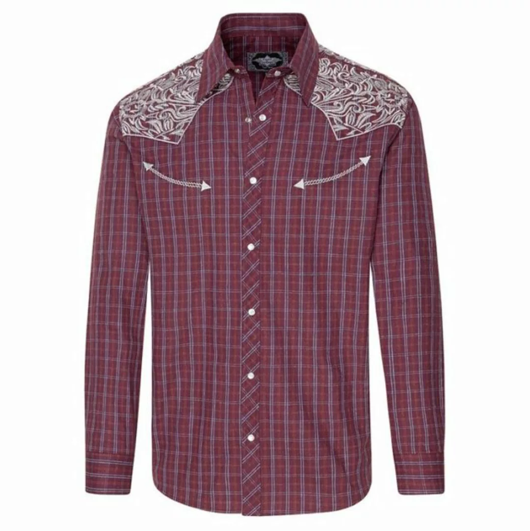 Stars & Stripes Langarmhemd Westernhemd Carlos Front- und Rückenbestickung günstig online kaufen