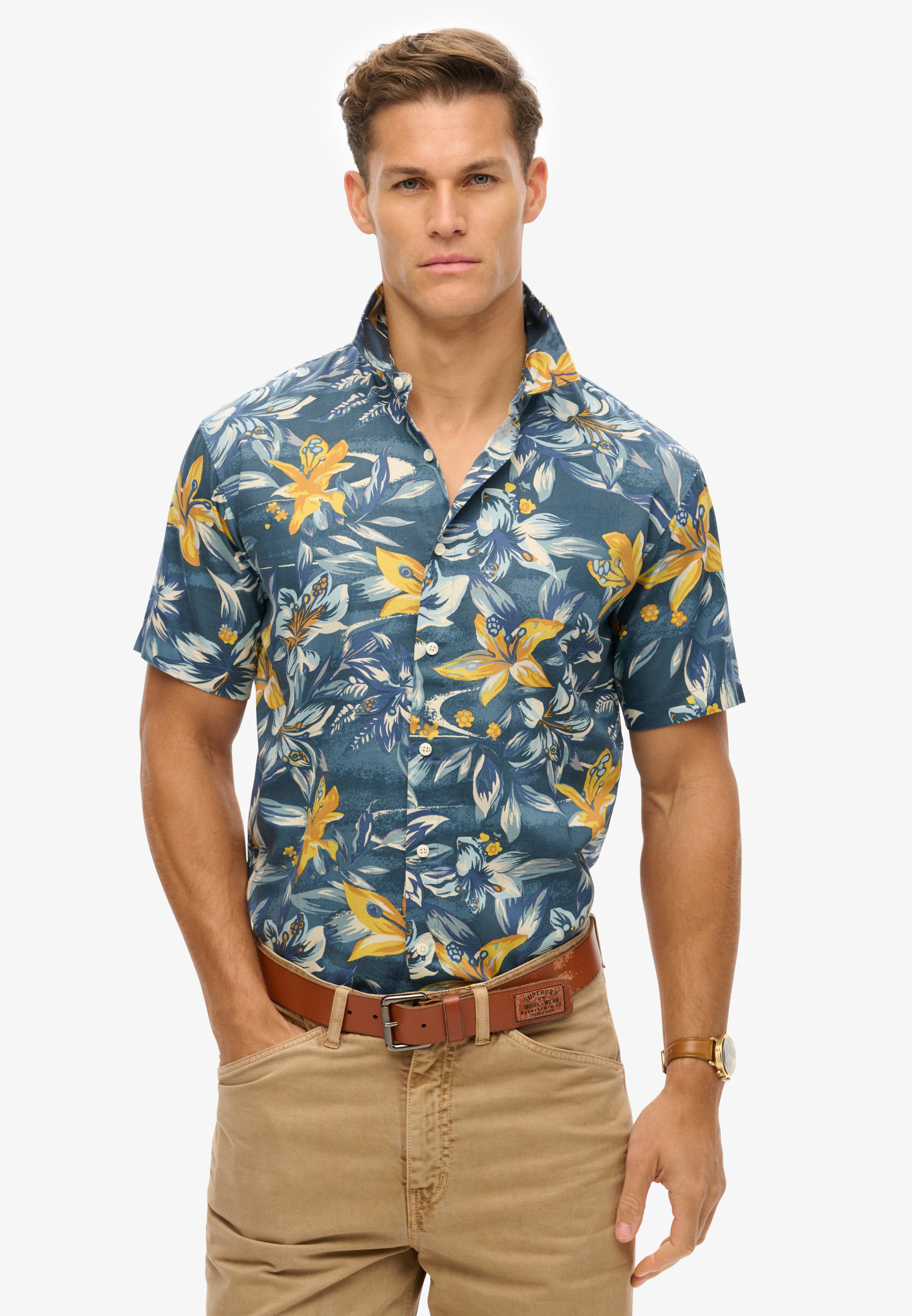 Superdry Kurzarmhemd "HAWAIIAN PRINT SHIRT" günstig online kaufen