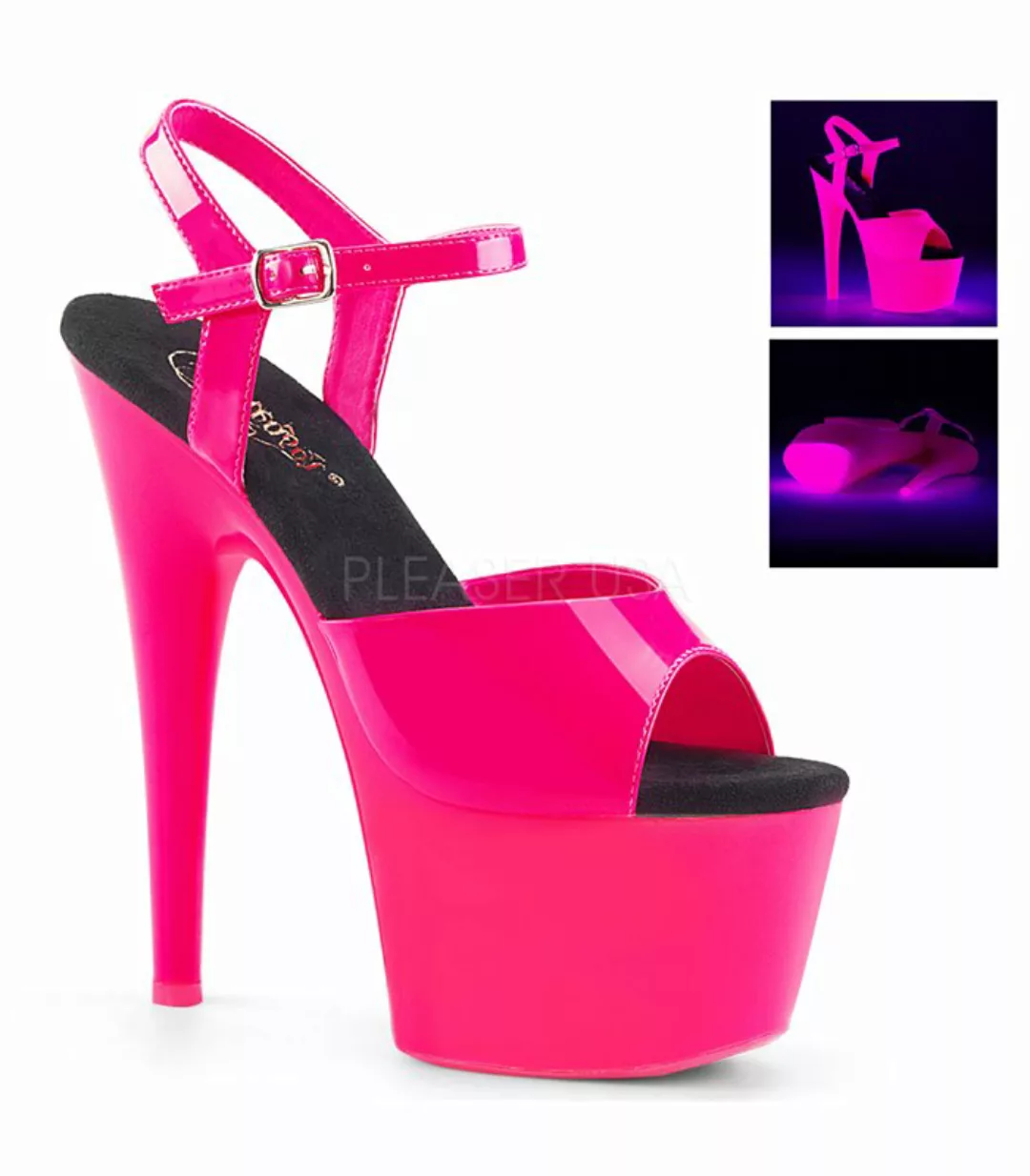 Plateau High Heels ADORE-709UV - Neon Pink (Schuhgröße: EUR 37) günstig online kaufen