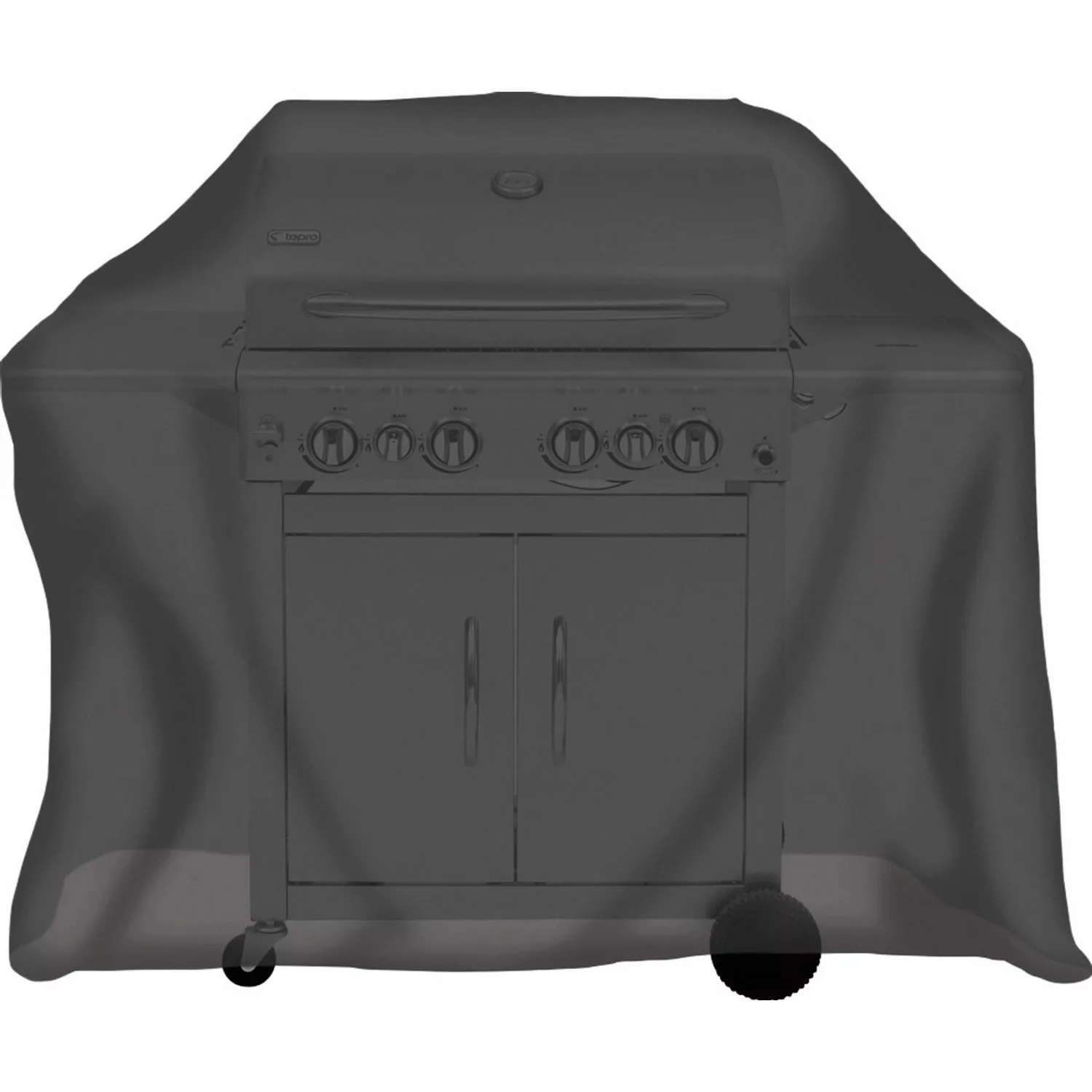 tepro Universal Abdeckhaube für Gasgrill groß ca. 150 cm x 110 cm Schwarz günstig online kaufen