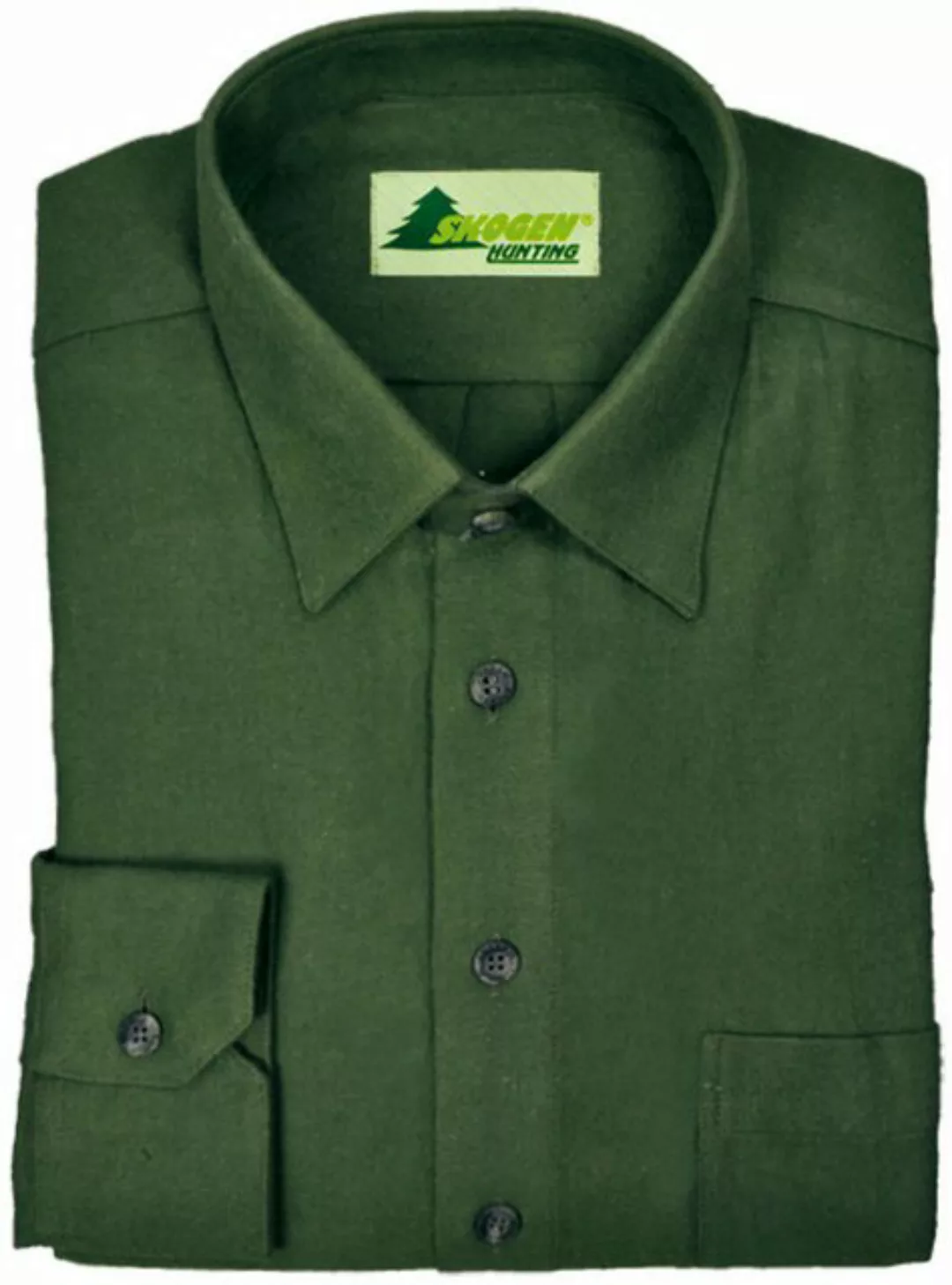 Skogen Outdoorhemd Forstliches Flanellhemd aus 100 % Baumwolle Jagdhemd Her günstig online kaufen