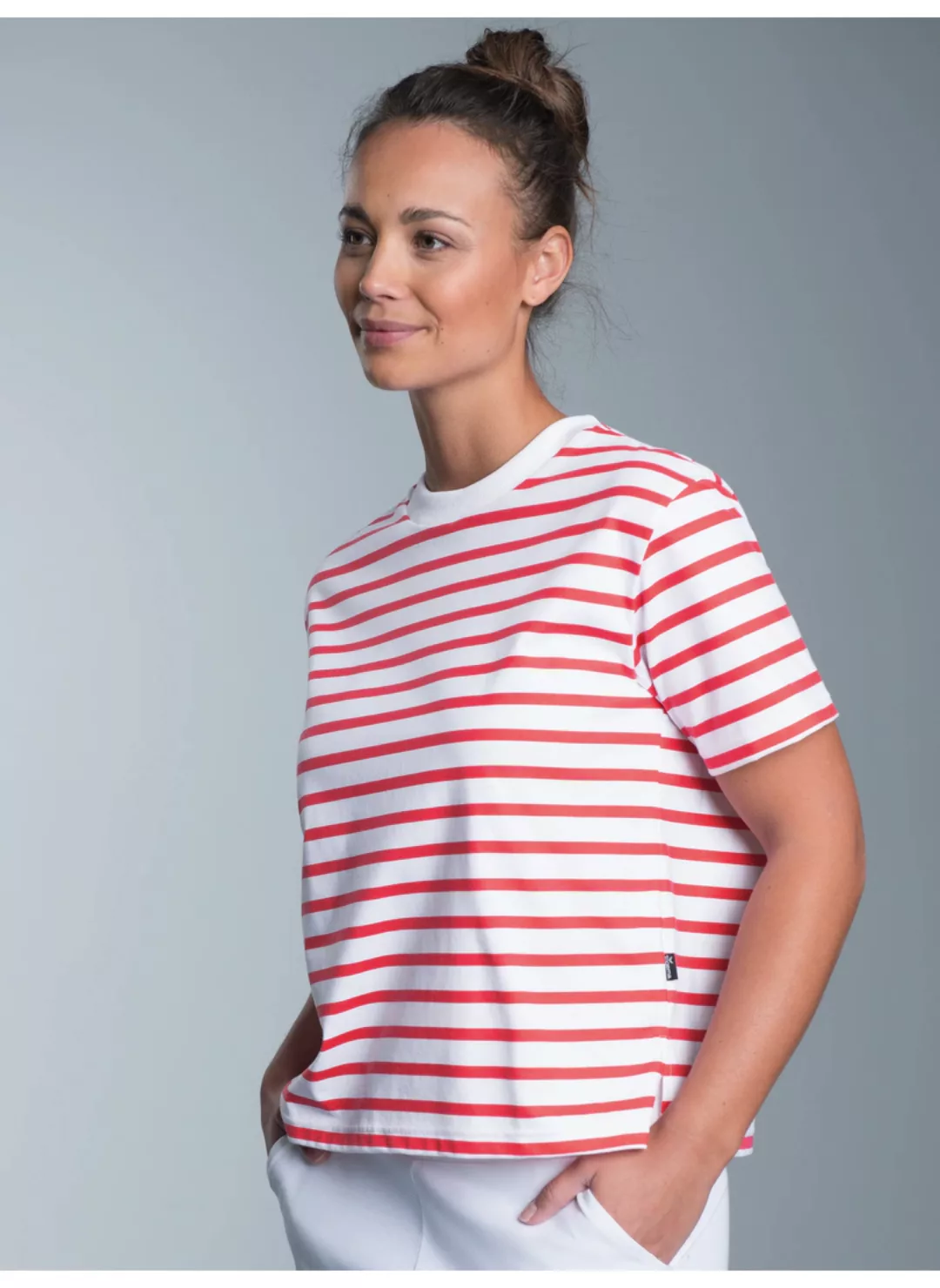 Trigema T-Shirt "TRIGEMA Cropped T-Shirt mit Ringelmuster", (1 tlg.) günstig online kaufen