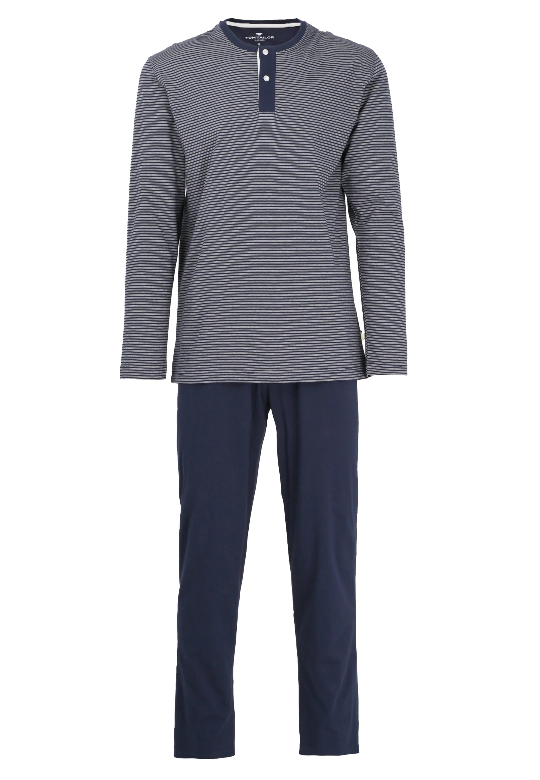 TOM TAILOR Pyjama "Nebraska", (2 tlg.), Streifendesign, Langarm, Rundhalsau günstig online kaufen