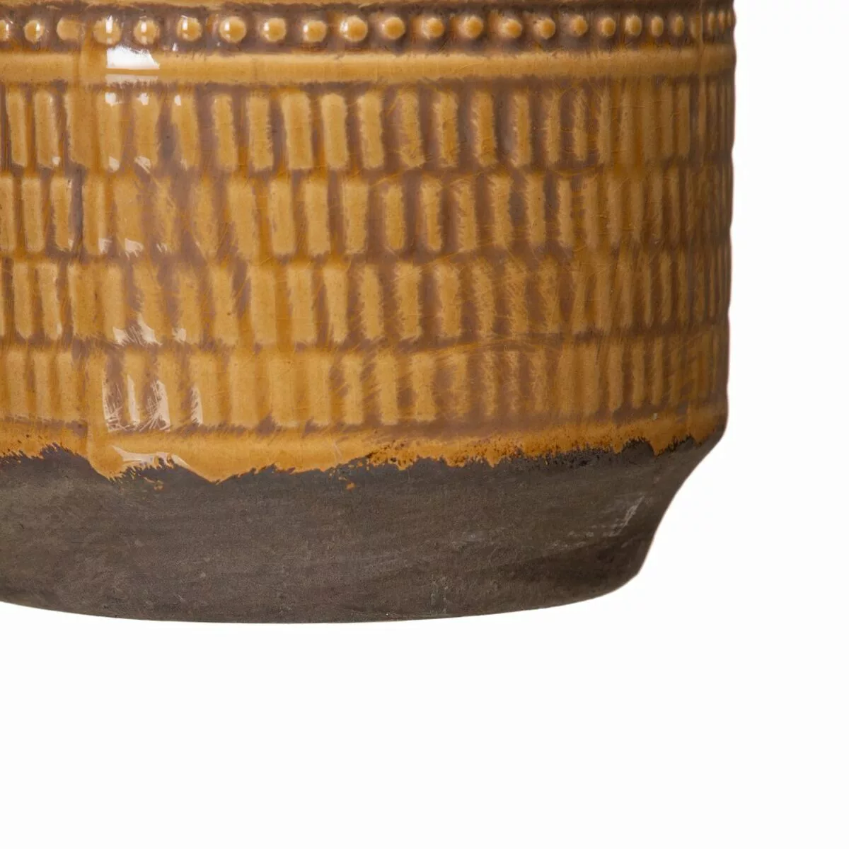 Vase 18 X 18 X 32,5 Cm Aus Keramik Senf günstig online kaufen