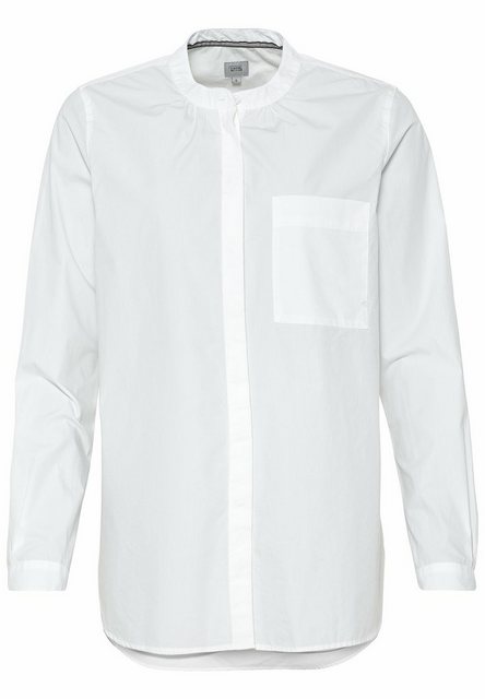 camel active Langarmbluse aus Organic Cotton unifarben günstig online kaufen