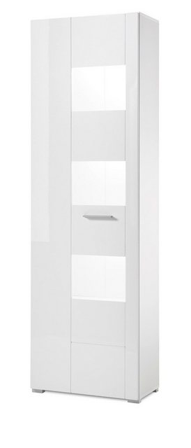 Furn.Design Stauraumvitrine Crucero (Vitrine in weiß Hochglanz, 58 x 192 cm günstig online kaufen