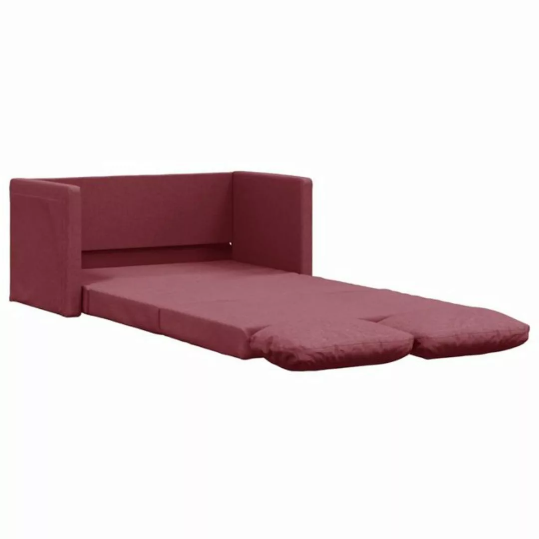 vidaXL Sofa Bodensofa mit Schlaffunktion Weinrot 112x174x55 cm Stoff günstig online kaufen