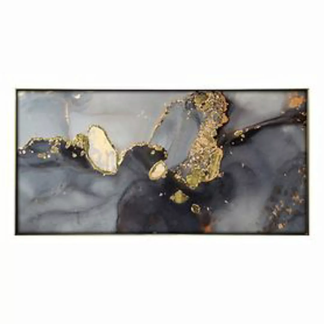 Bild 'Abstrakt in Grau & Gold I' günstig online kaufen