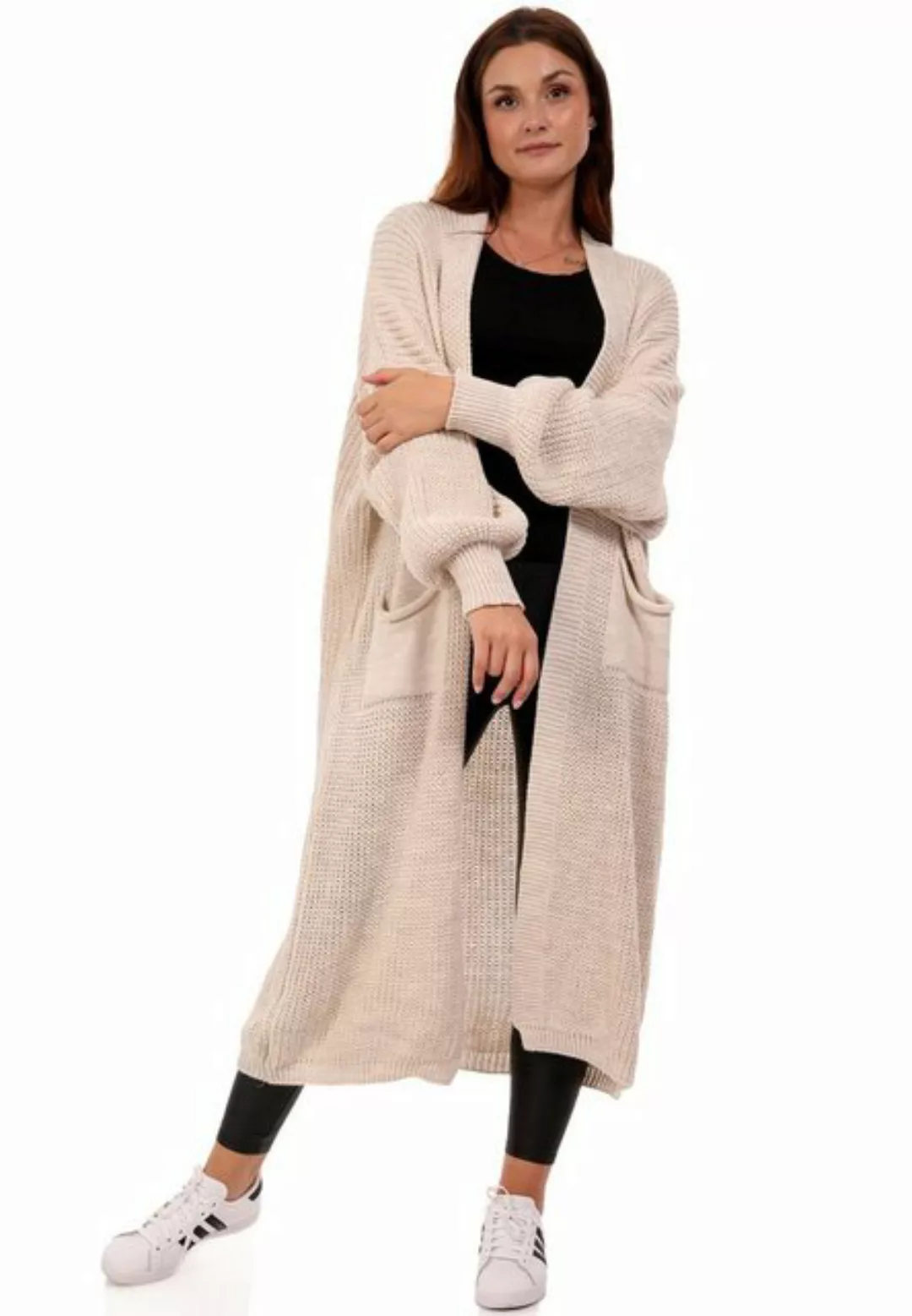 YC Fashion & Style Strickmantel Cardigan Strickjacke Casual verschlusslos J günstig online kaufen