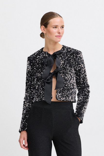 b.young Kurzblazer BYPAILLET BOW JACKET - detailreicher Blazer mit Paillett günstig online kaufen