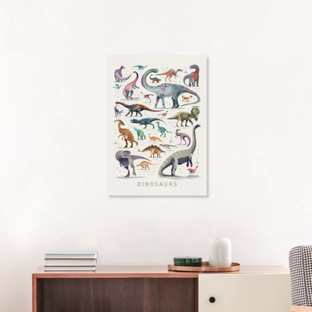 Poster / Leinwandbild - Dinosaurier 1 günstig online kaufen