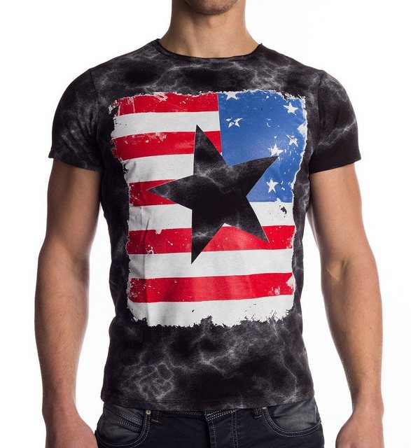 Egomaxx T-Shirt T-Shirt Hemd Amerika USA Stern Flagge Jersey (1-tlg) 1479 i günstig online kaufen