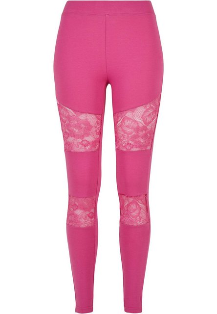 URBAN CLASSICS Leggings "Urban Classics Damen Ladies Laces Inset Leggings", günstig online kaufen