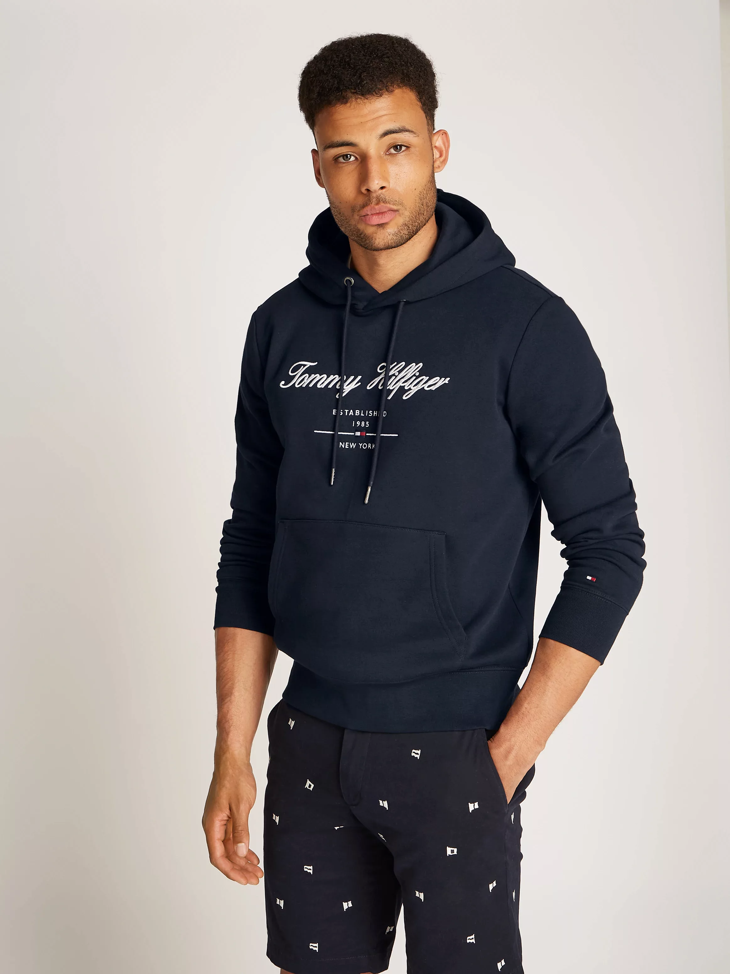 Tommy Hilfiger Hoodie "SCRIPT LOGO HOODY", mit aufgesticktem Logo günstig online kaufen