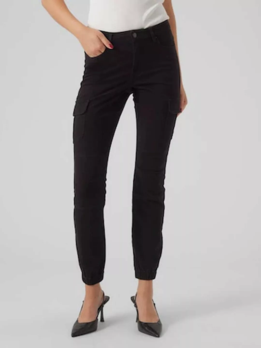 Vero Moda Cargohose "VMIVY MR ANKLE CARGO PANTS NOOS" günstig online kaufen