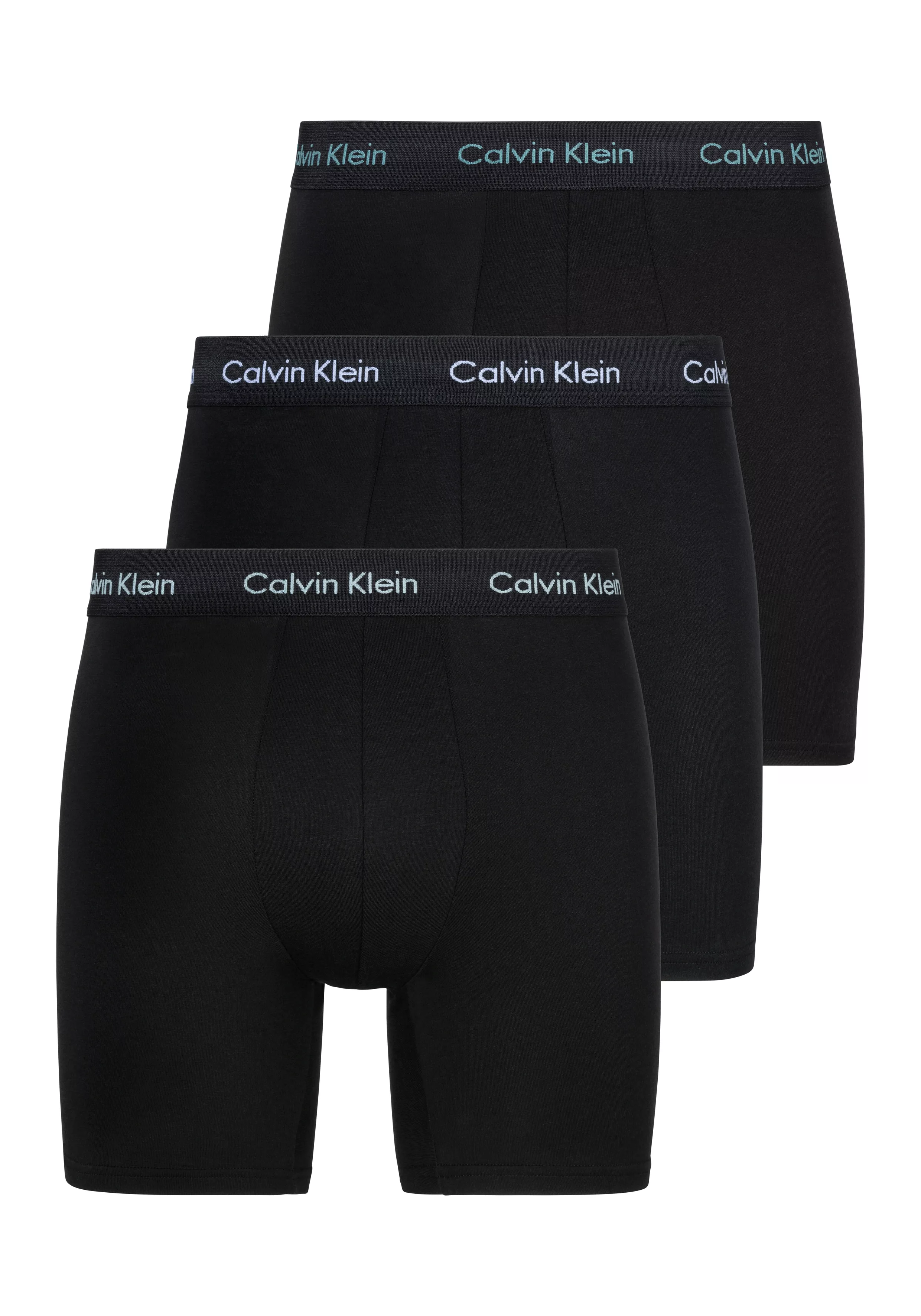 Calvin Klein 3-er Set Boxer Briefs Schwarz, Blau & Beige günstig online kaufen