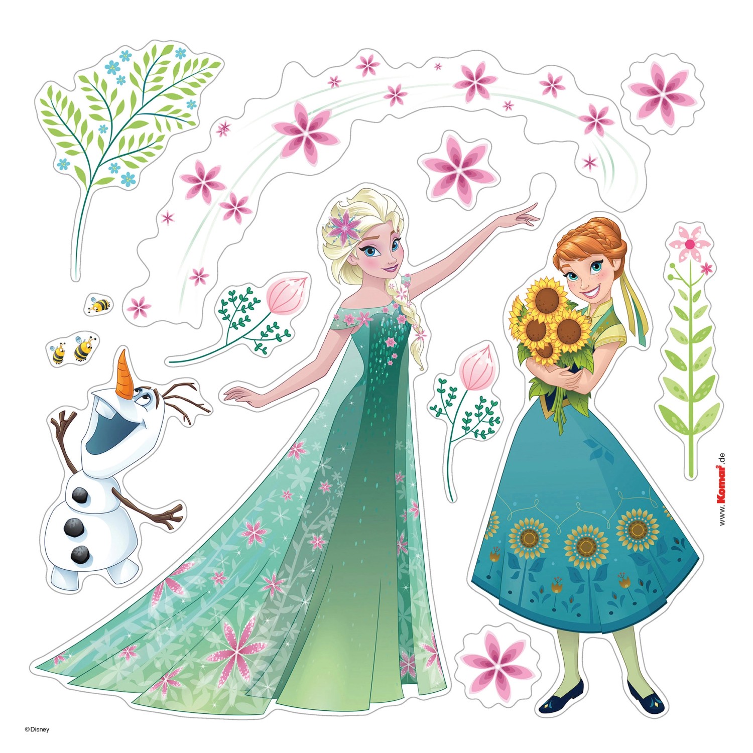 Komar Fenstersticker Frozen Flower 30 cm x 30 cm günstig online kaufen