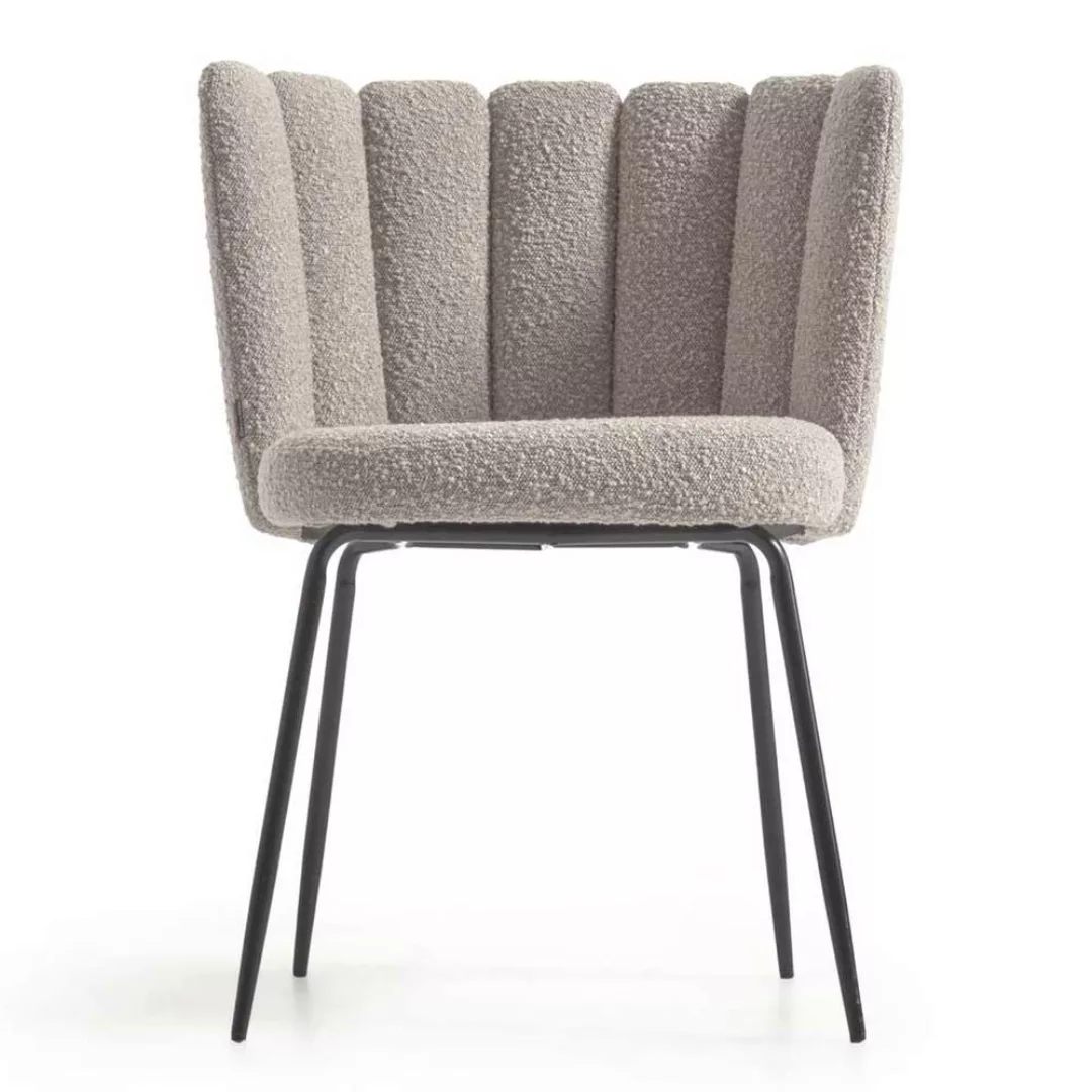 Außergewöhnliche Stühle aus Strukturstoff Metall (2er Set) günstig online kaufen